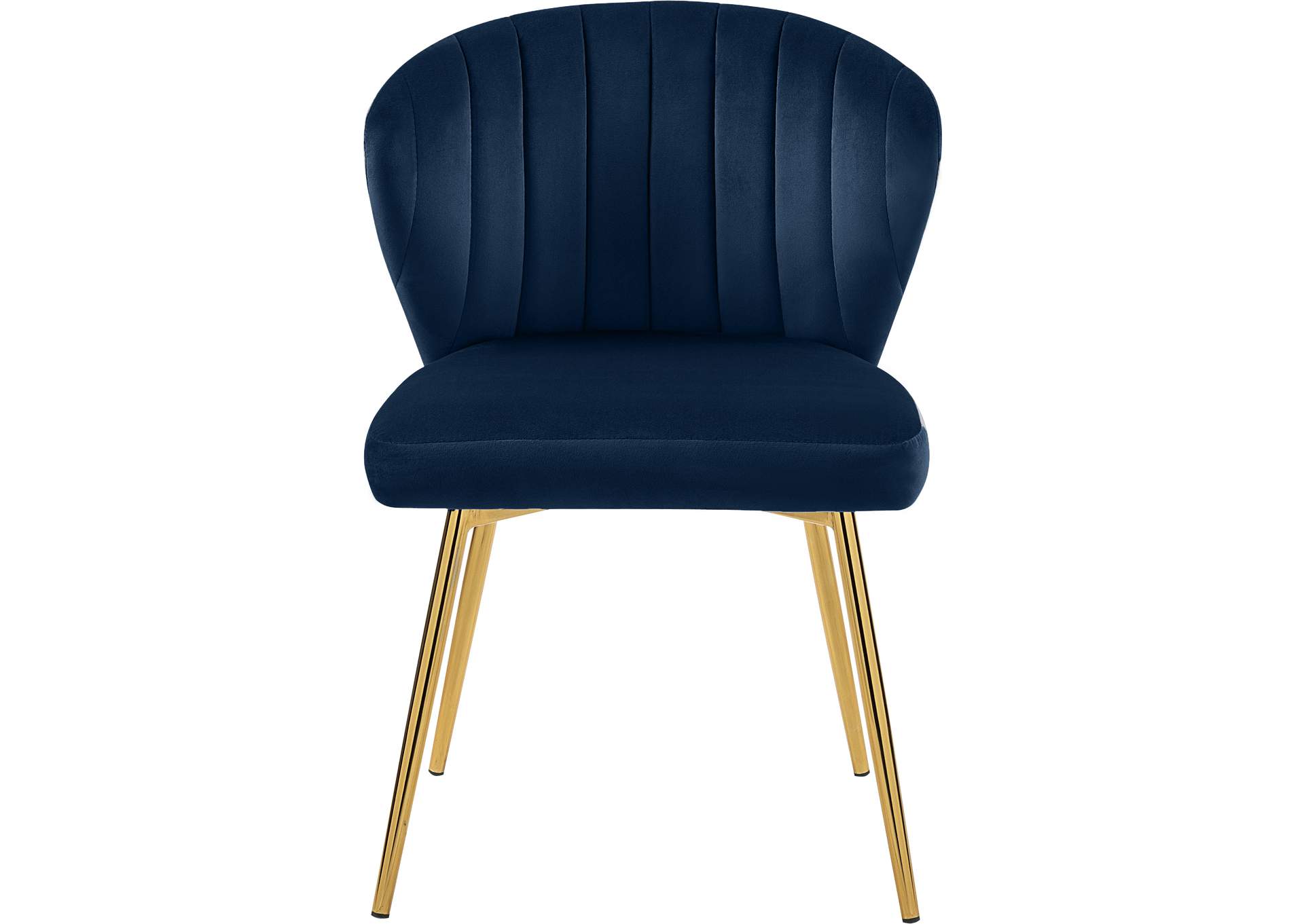 Finley Navy Velvet Dining Chair Set of 2,Meridian Furniture