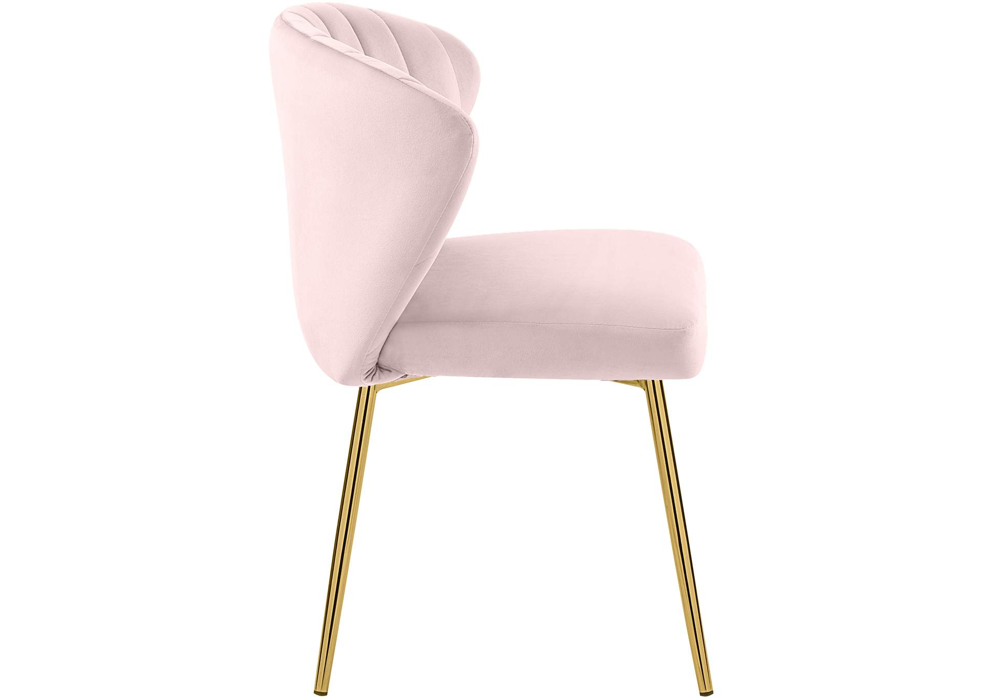 Finley Pink Velvet Dining Chair Set of 2,Meridian Furniture