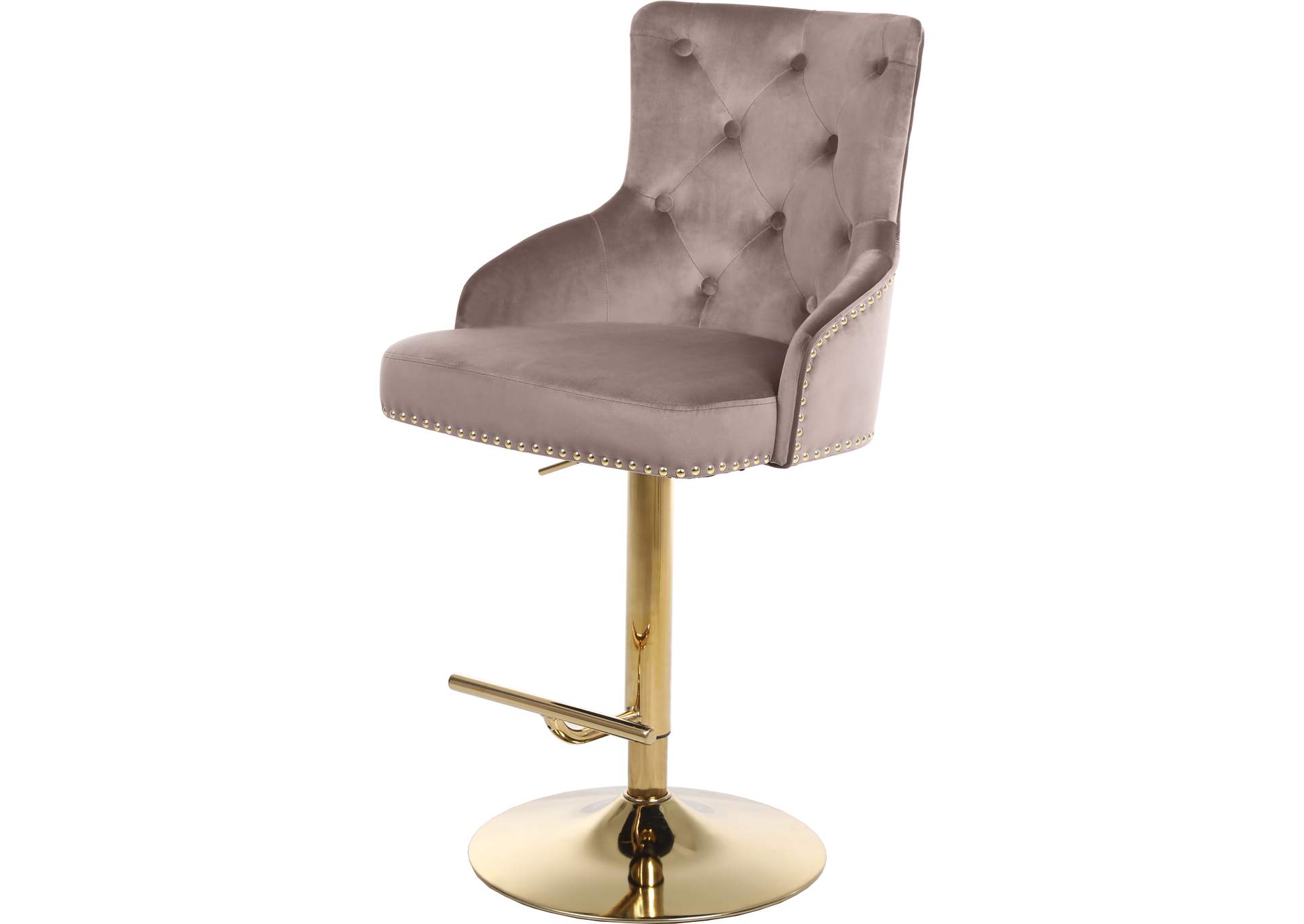 claude velvet adjustable stool