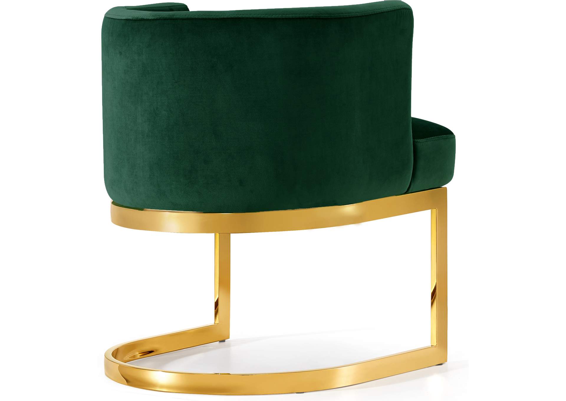 Gianna Green Velvet Dining Chair,Meridian Furniture