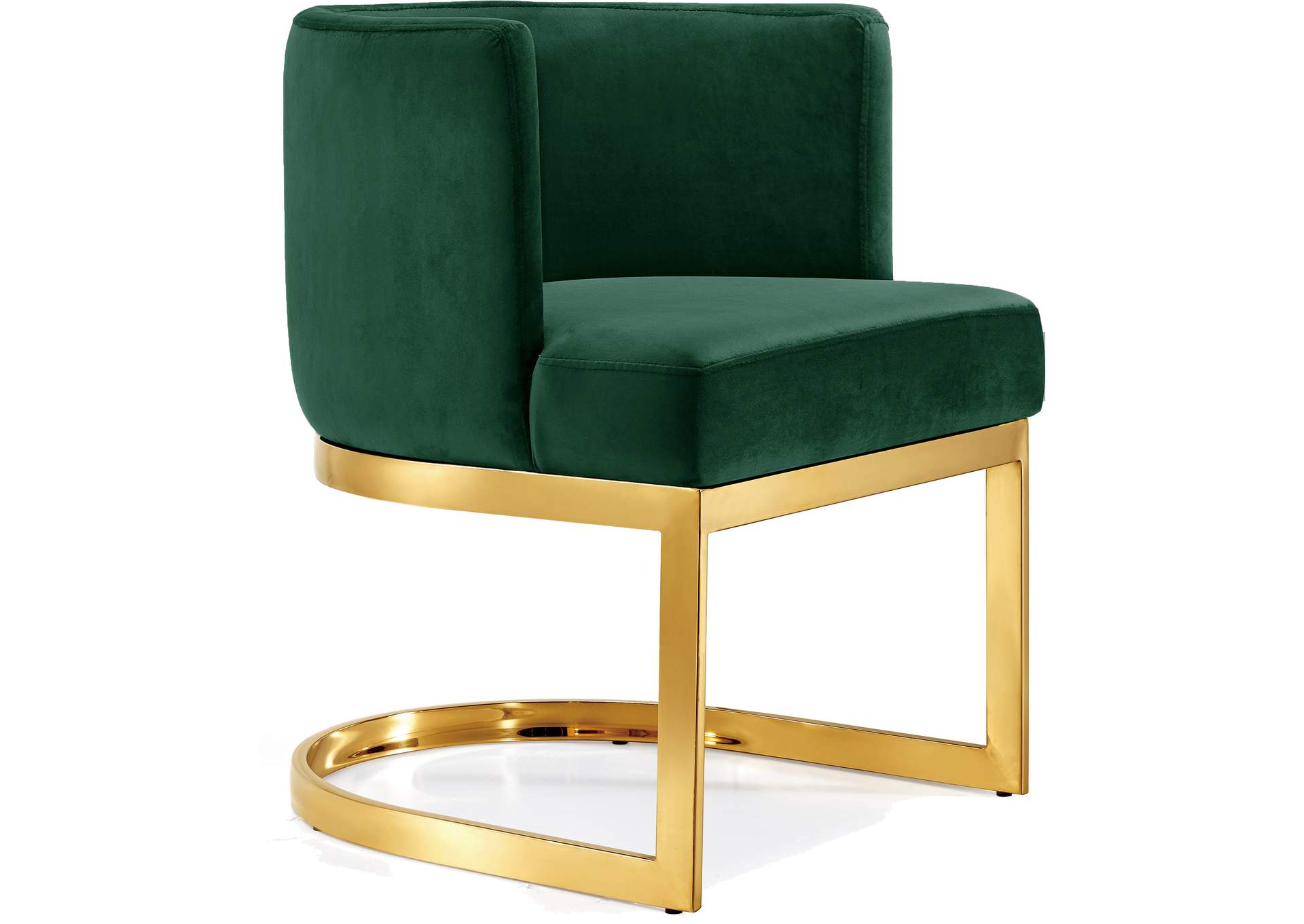 Gianna Green Velvet Dining Chair,Meridian Furniture