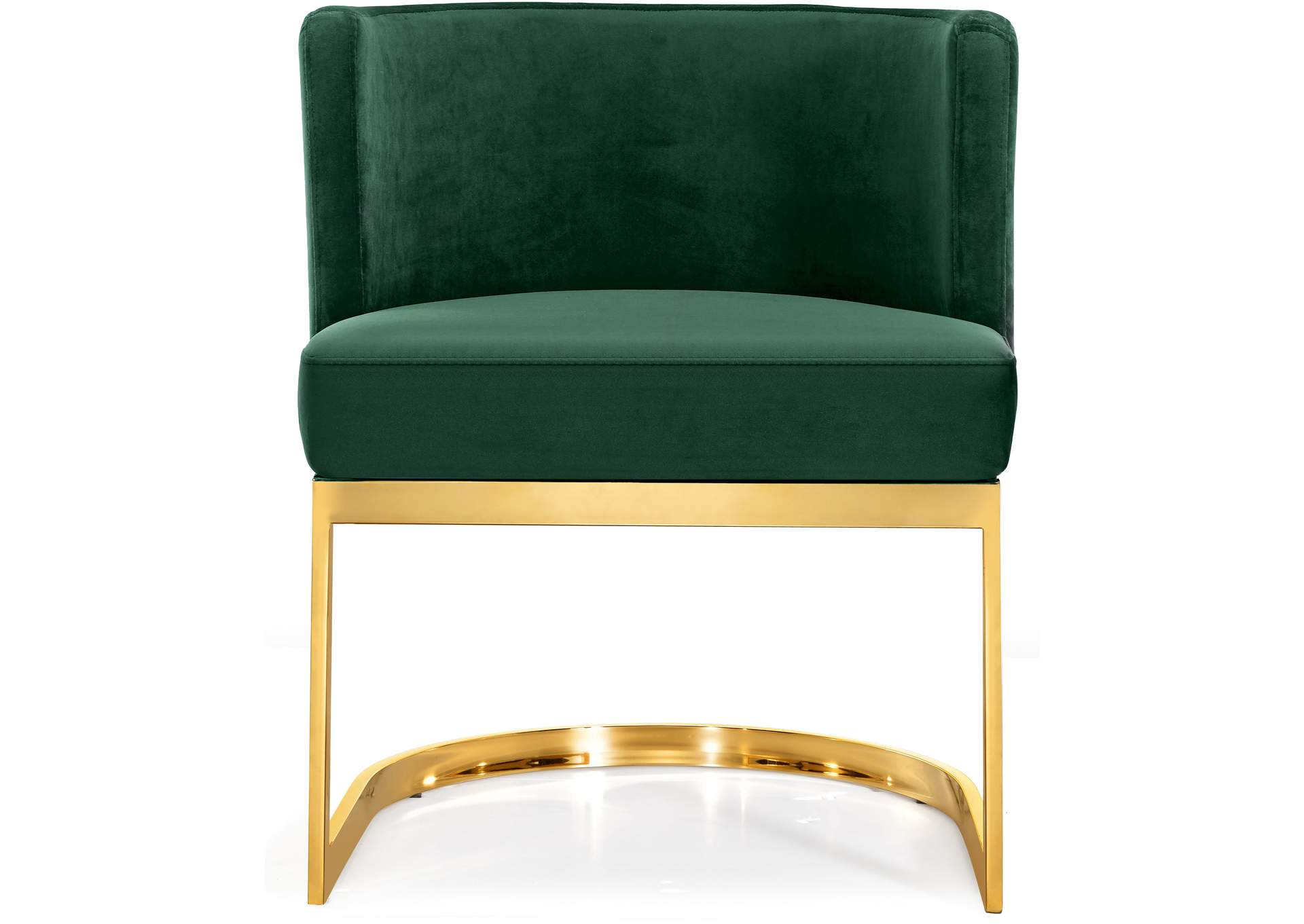 Gianna Green Velvet Dining Chair,Meridian Furniture