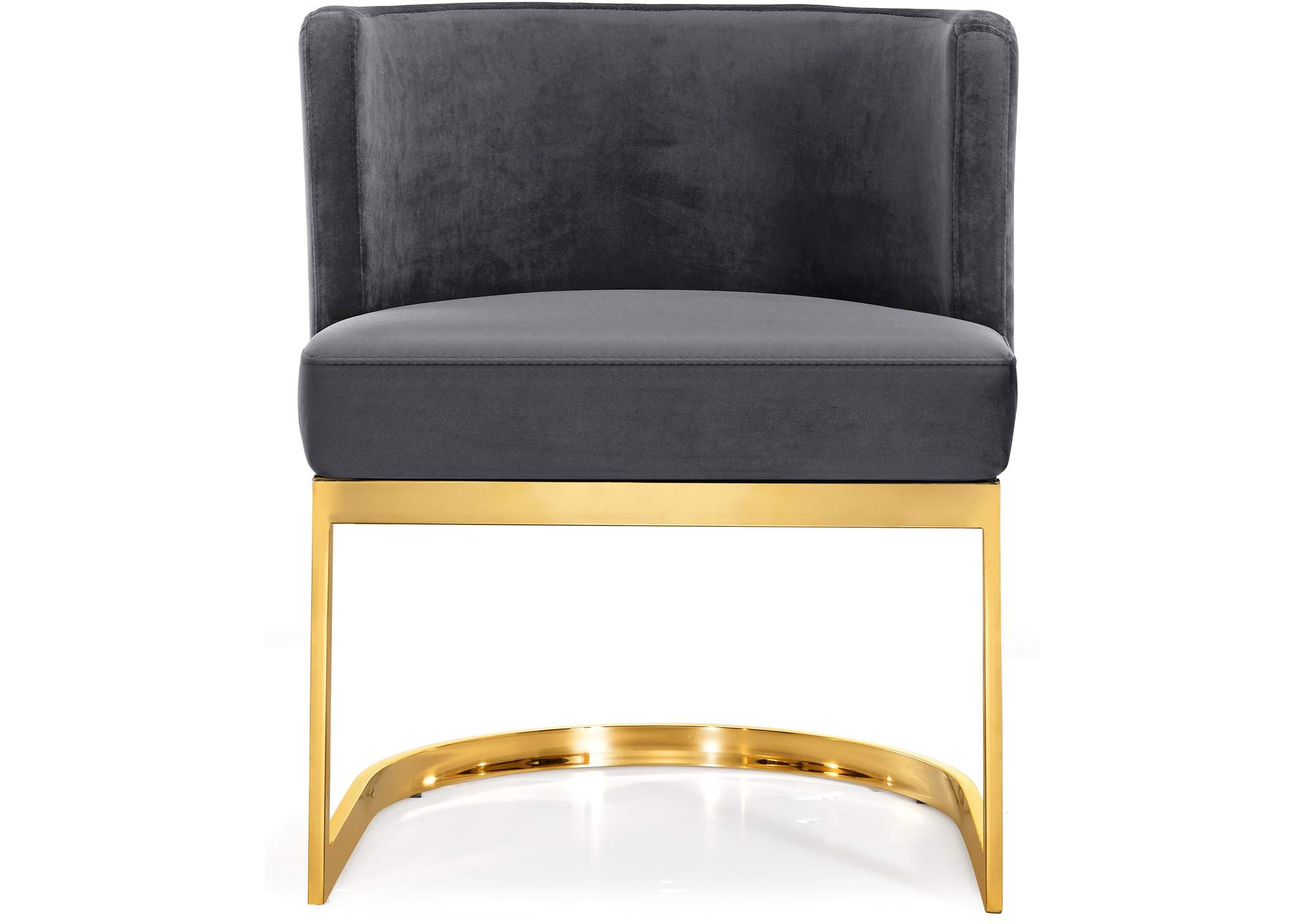 Gianna Grey Velvet Dining Chair,Meridian Furniture