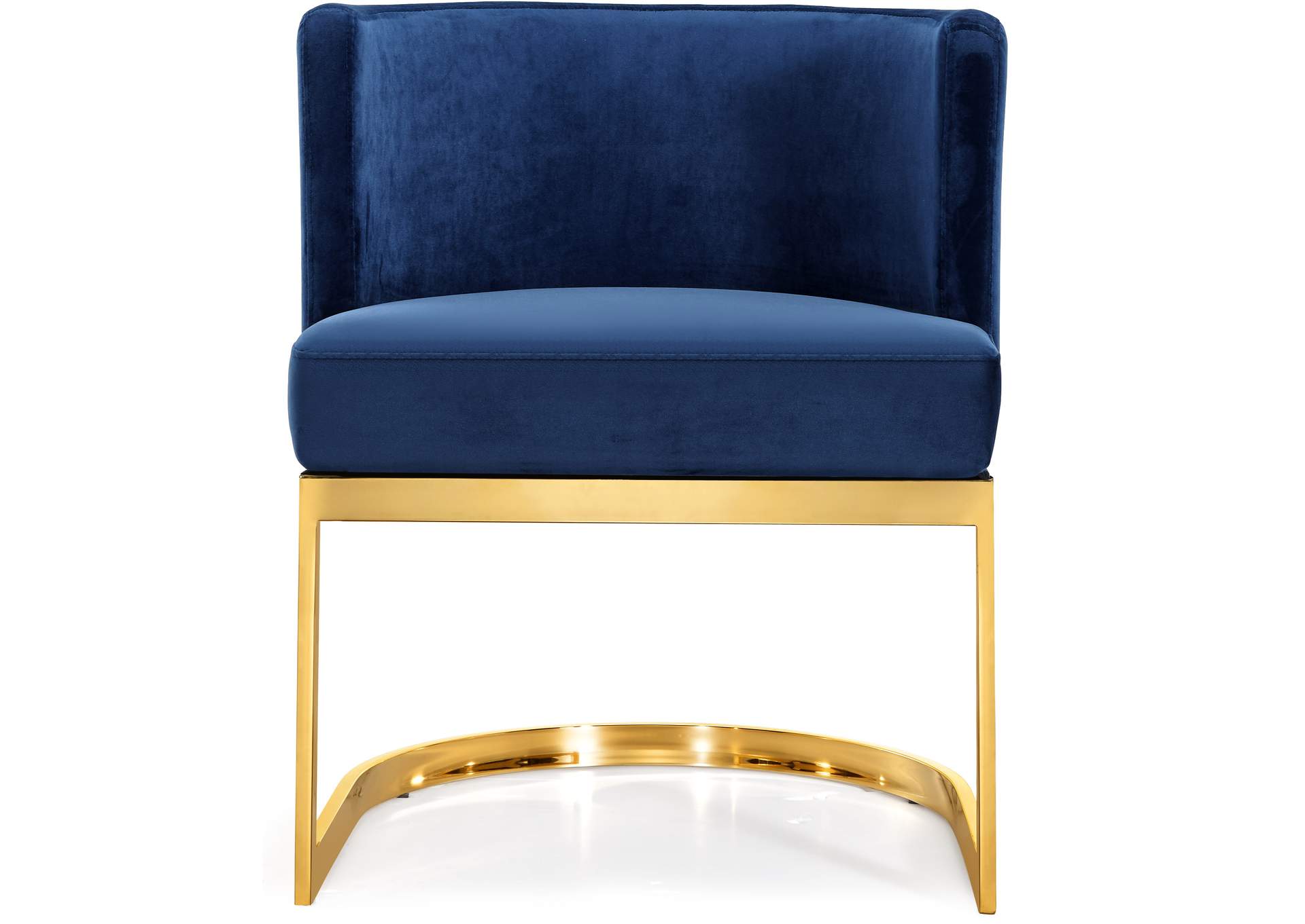 Gianna Navy Velvet Dining Chair,Meridian Furniture