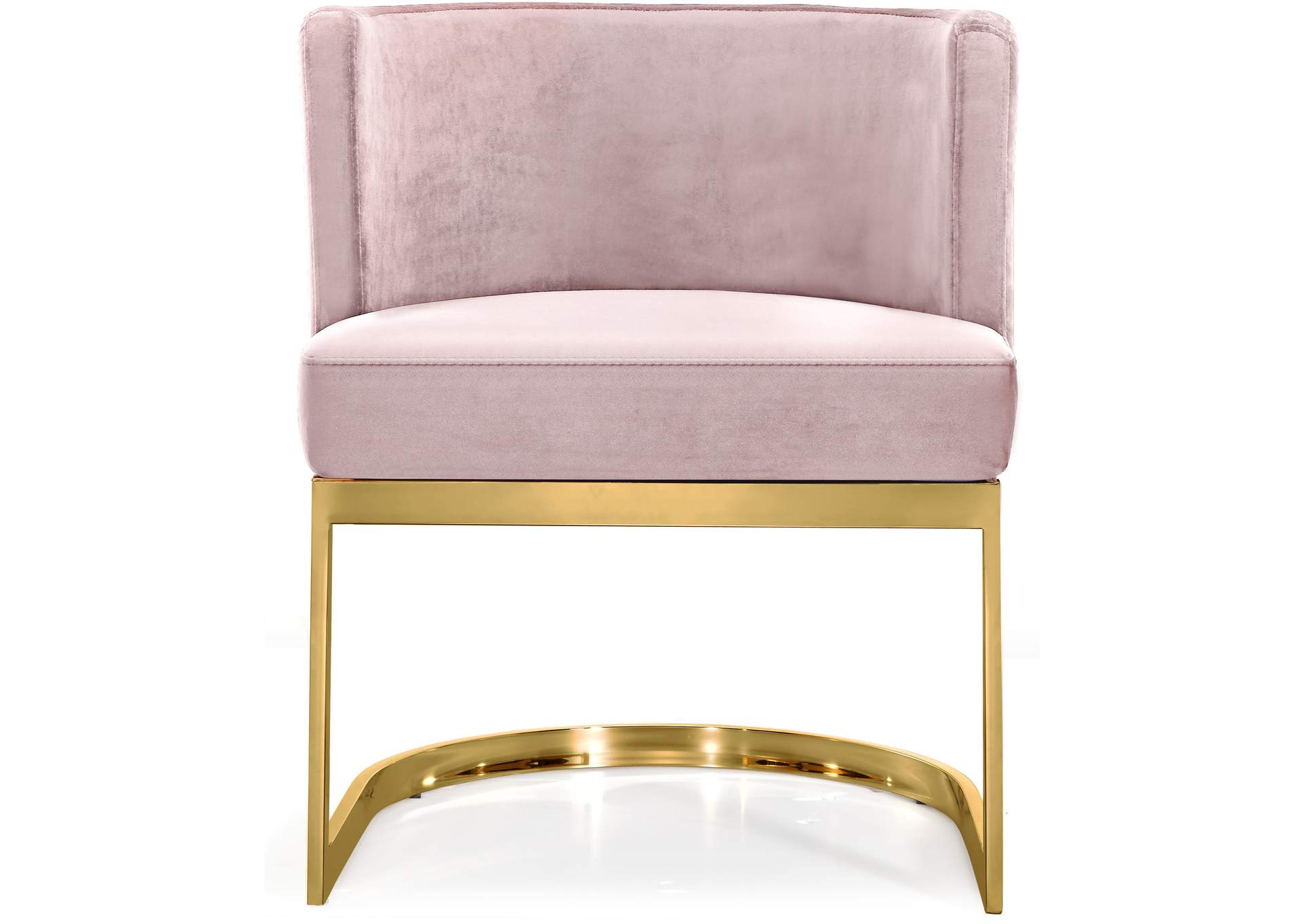 Gianna Pink Velvet Dining Chair,Meridian Furniture