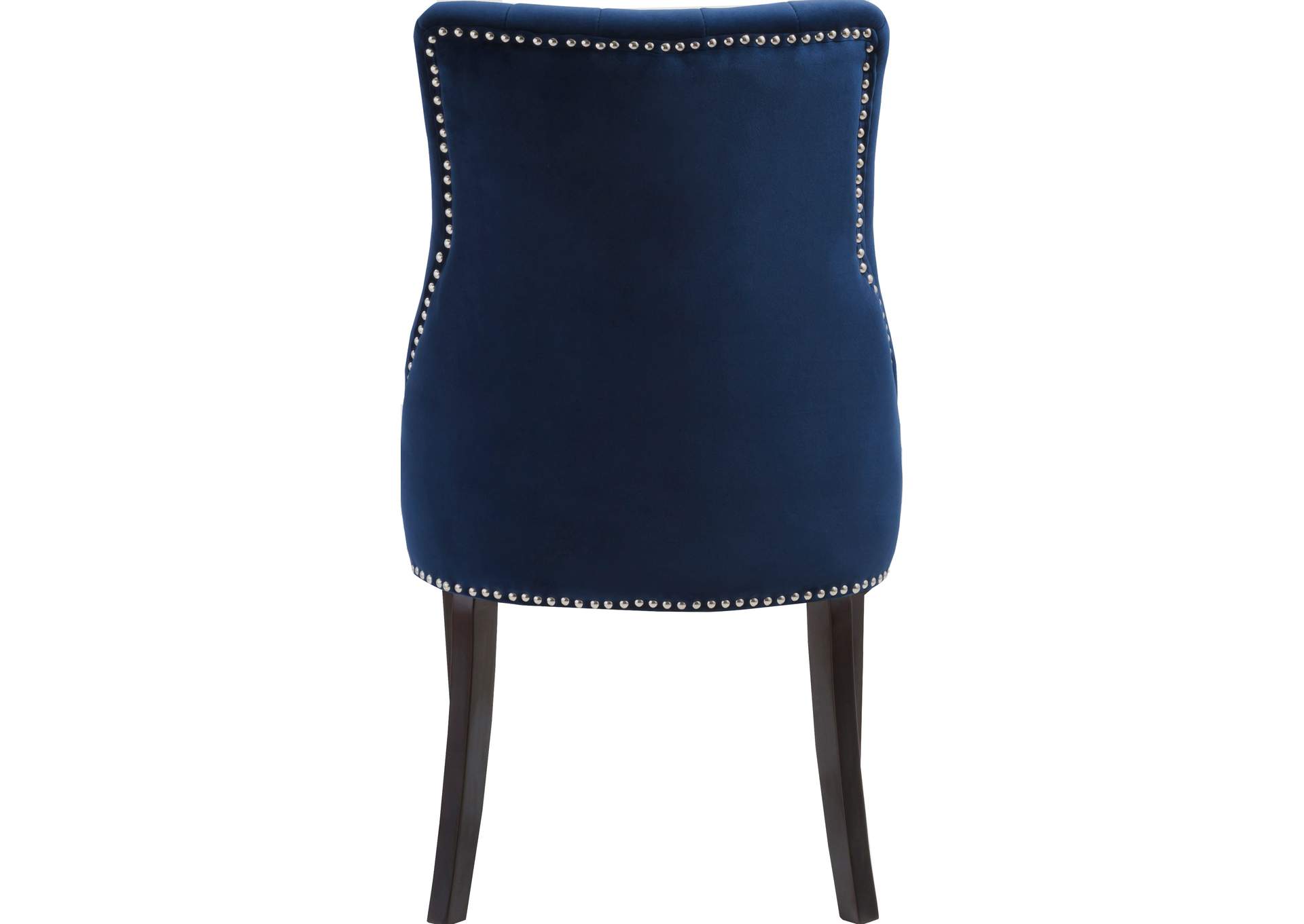 Oxford Navy Velvet Dining Chair Set of 2,Meridian Furniture