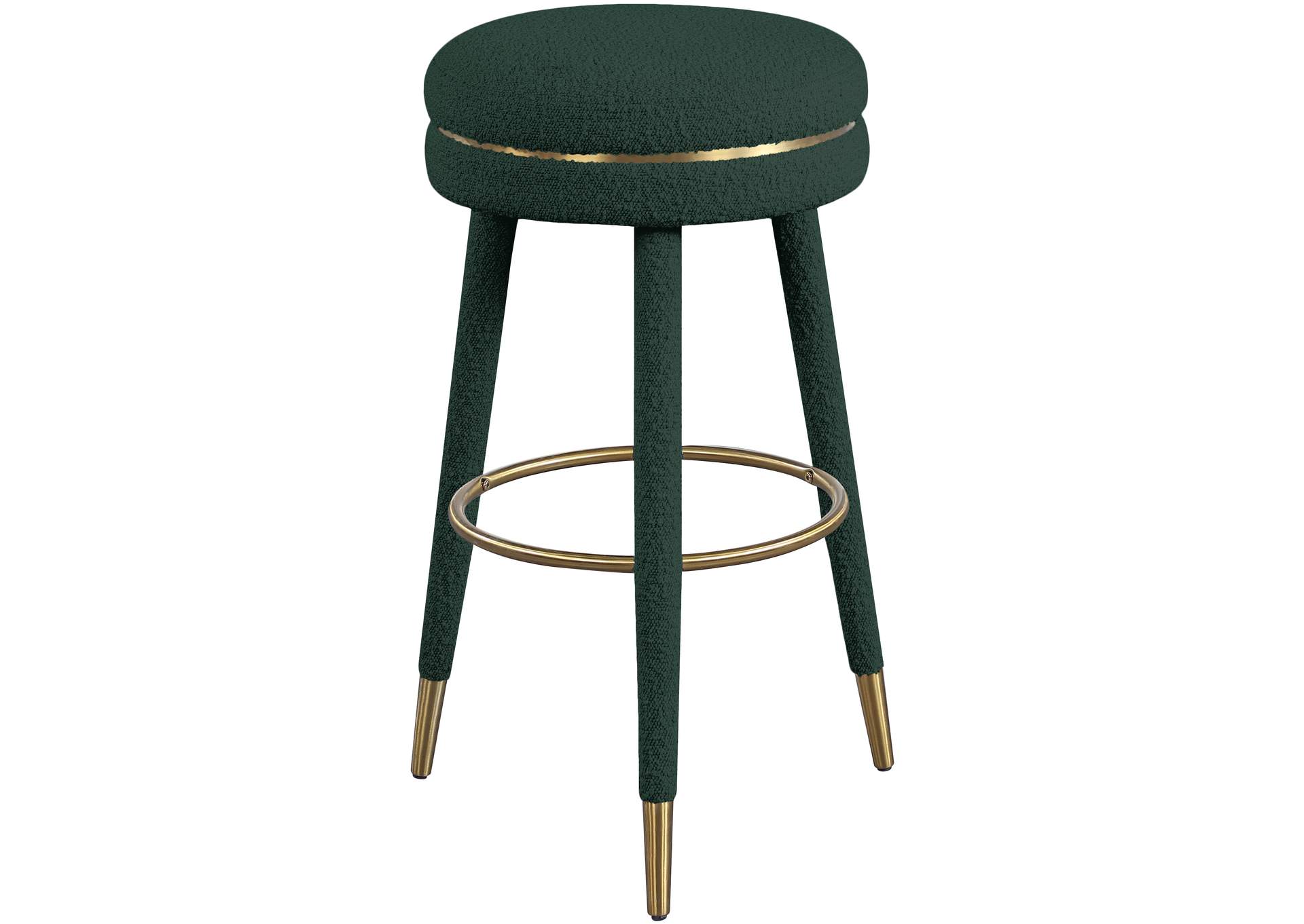 Coral Green Boucle Fabric Bar Stool,Meridian Furniture