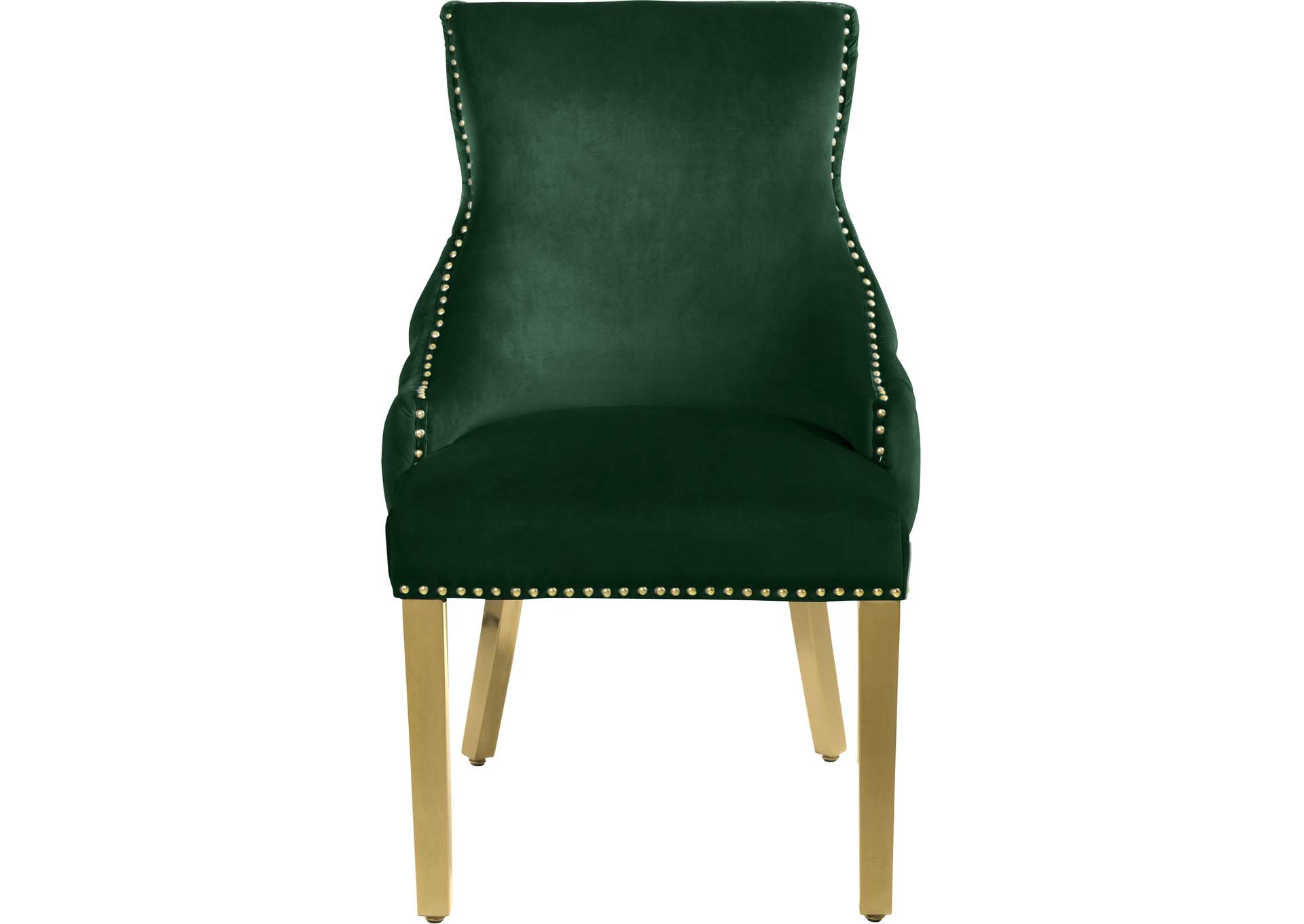 Tuft Green Velvet Dining Chair Set of 2,Meridian Furniture