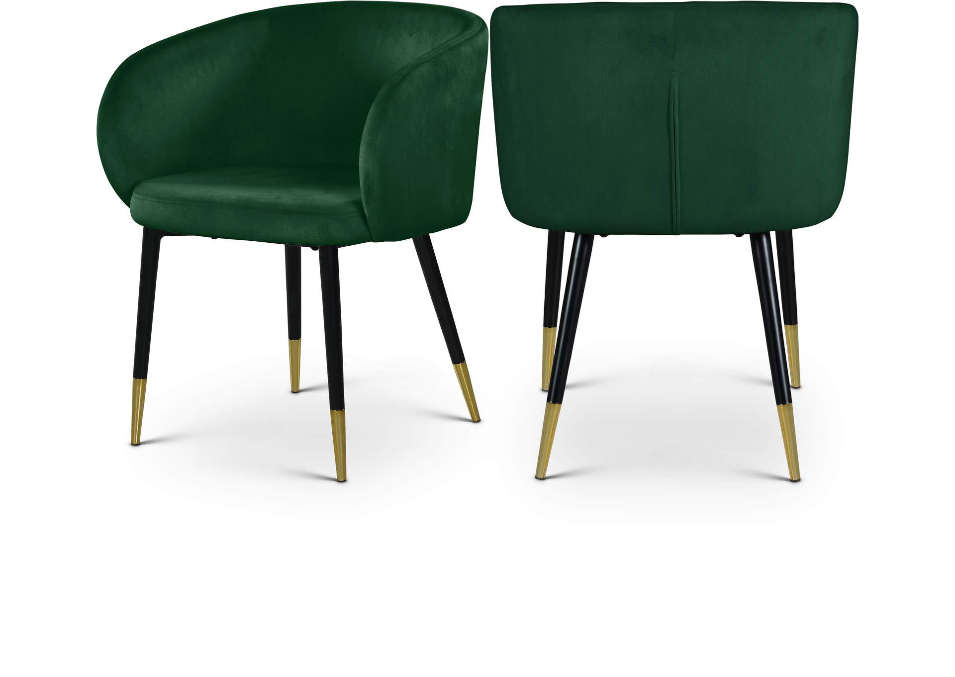 Louise Green Velvet Dining Chair,Meridian Furniture