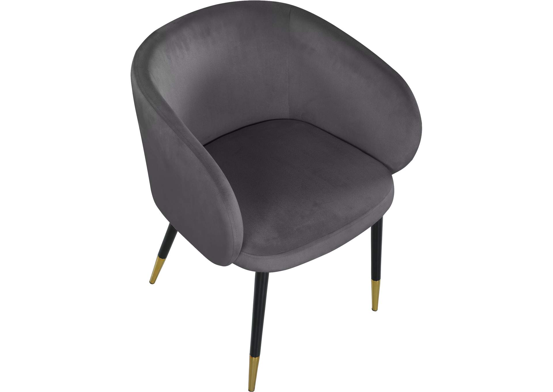 Louise Grey Velvet Dining Chair,Meridian Furniture