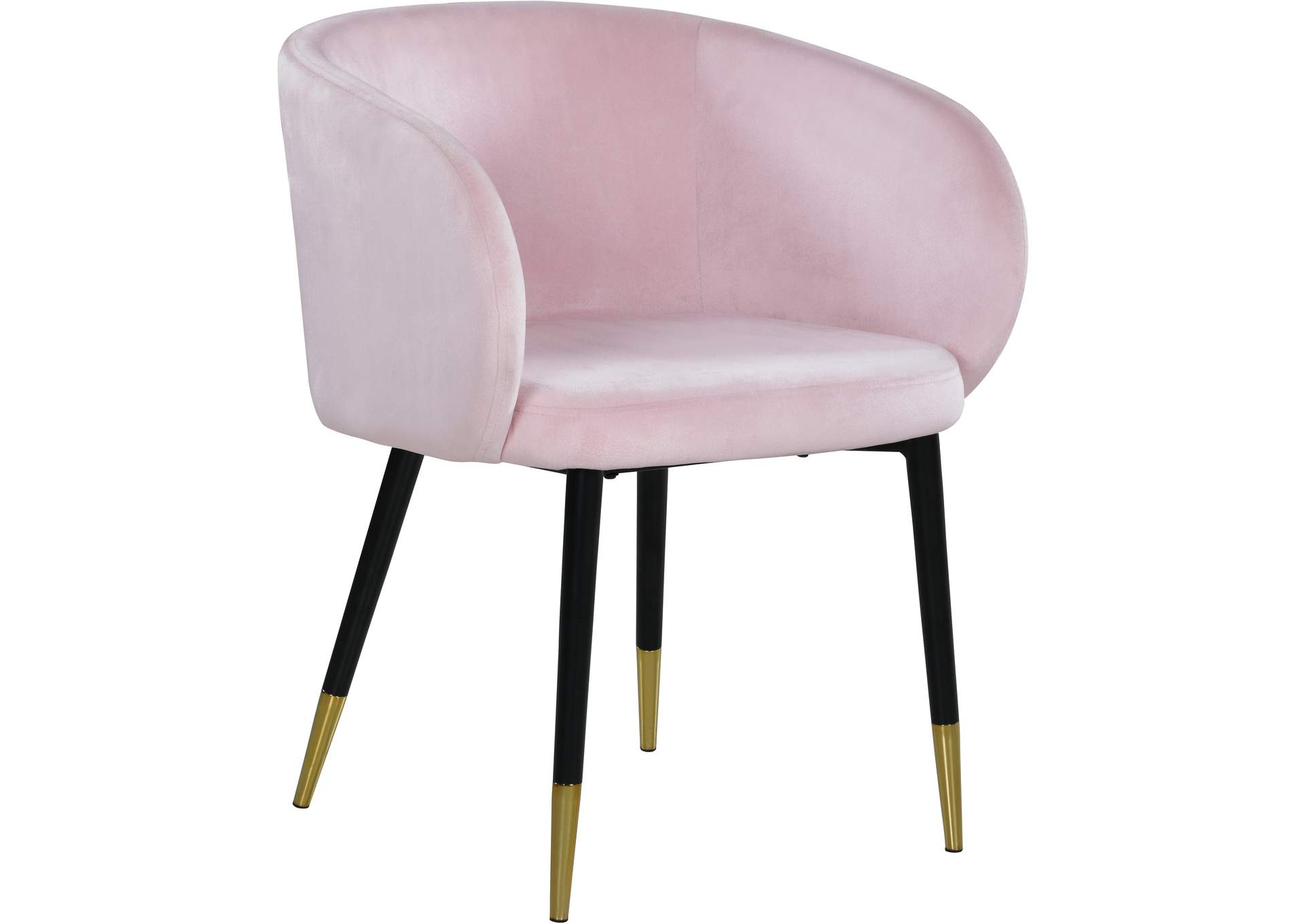 Louise Pink Velvet Dining Chair,Meridian Furniture