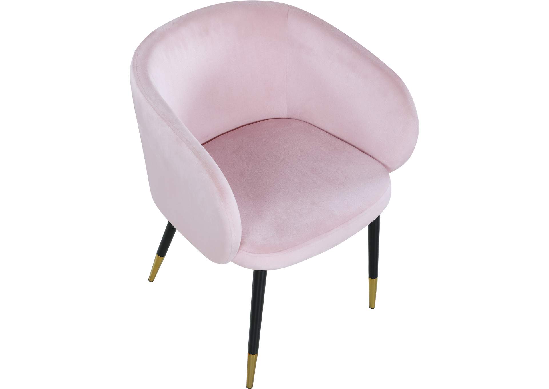 Louise Pink Velvet Dining Chair,Meridian Furniture