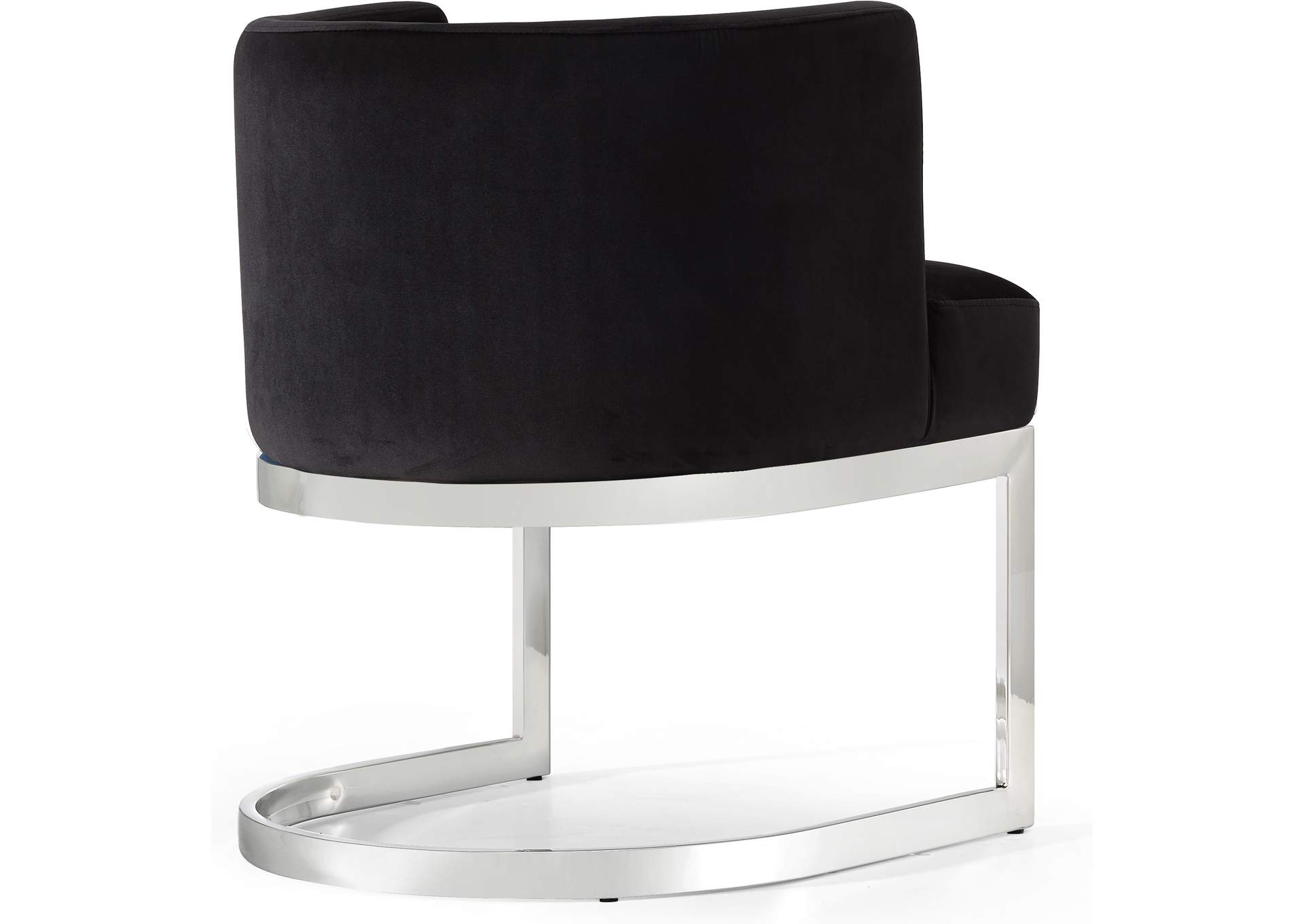 Gianna Black Velvet Dining Chair,Meridian Furniture