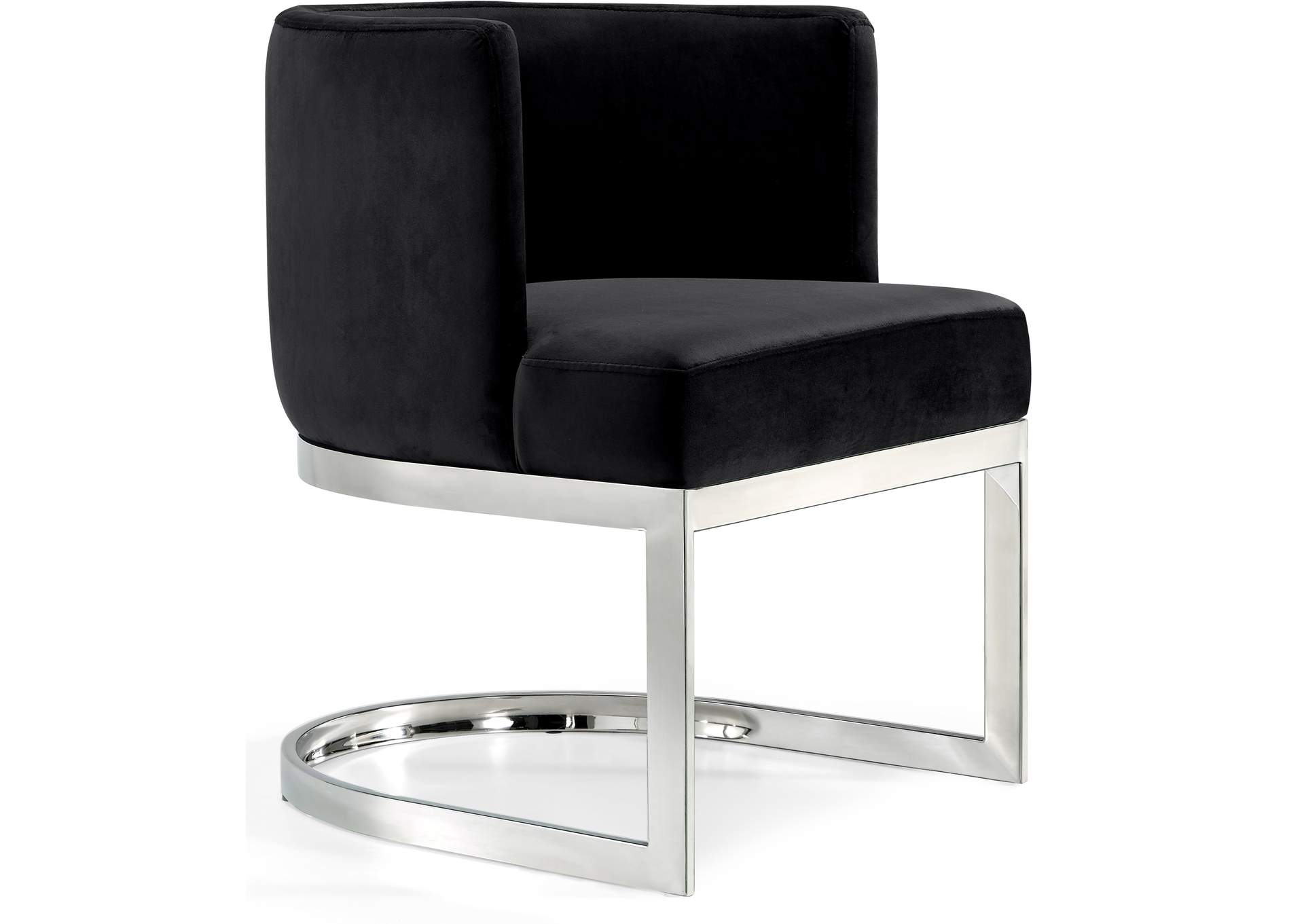 Gianna Black Velvet Dining Chair,Meridian Furniture