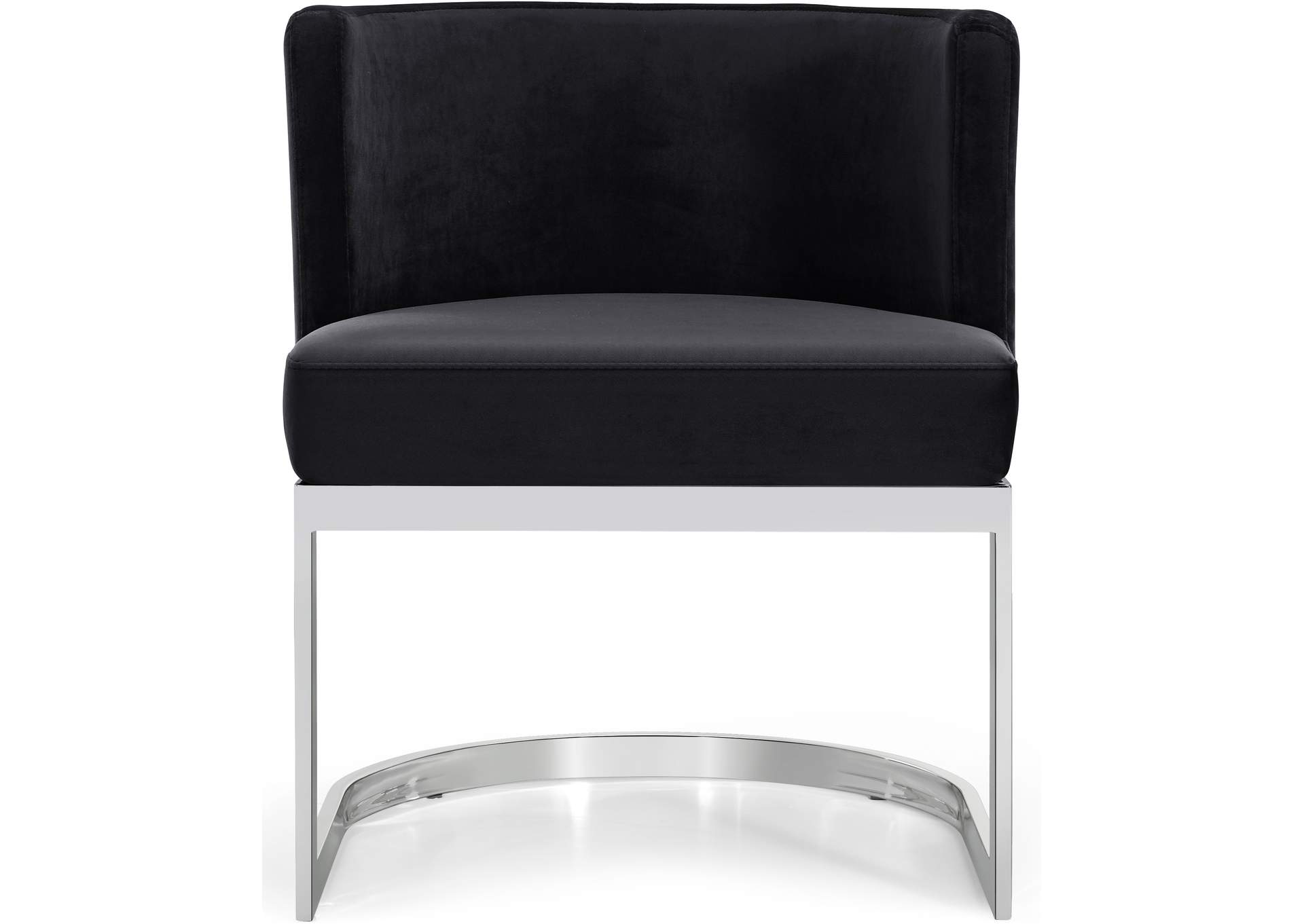 Gianna Black Velvet Dining Chair,Meridian Furniture