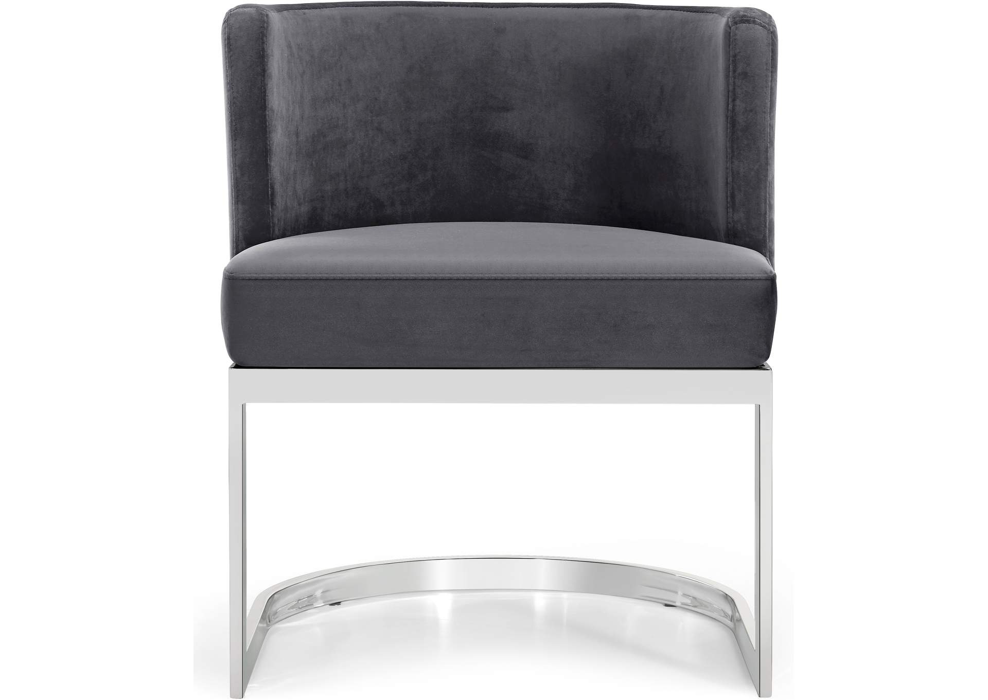 Gianna Grey Velvet Dining Chair,Meridian Furniture