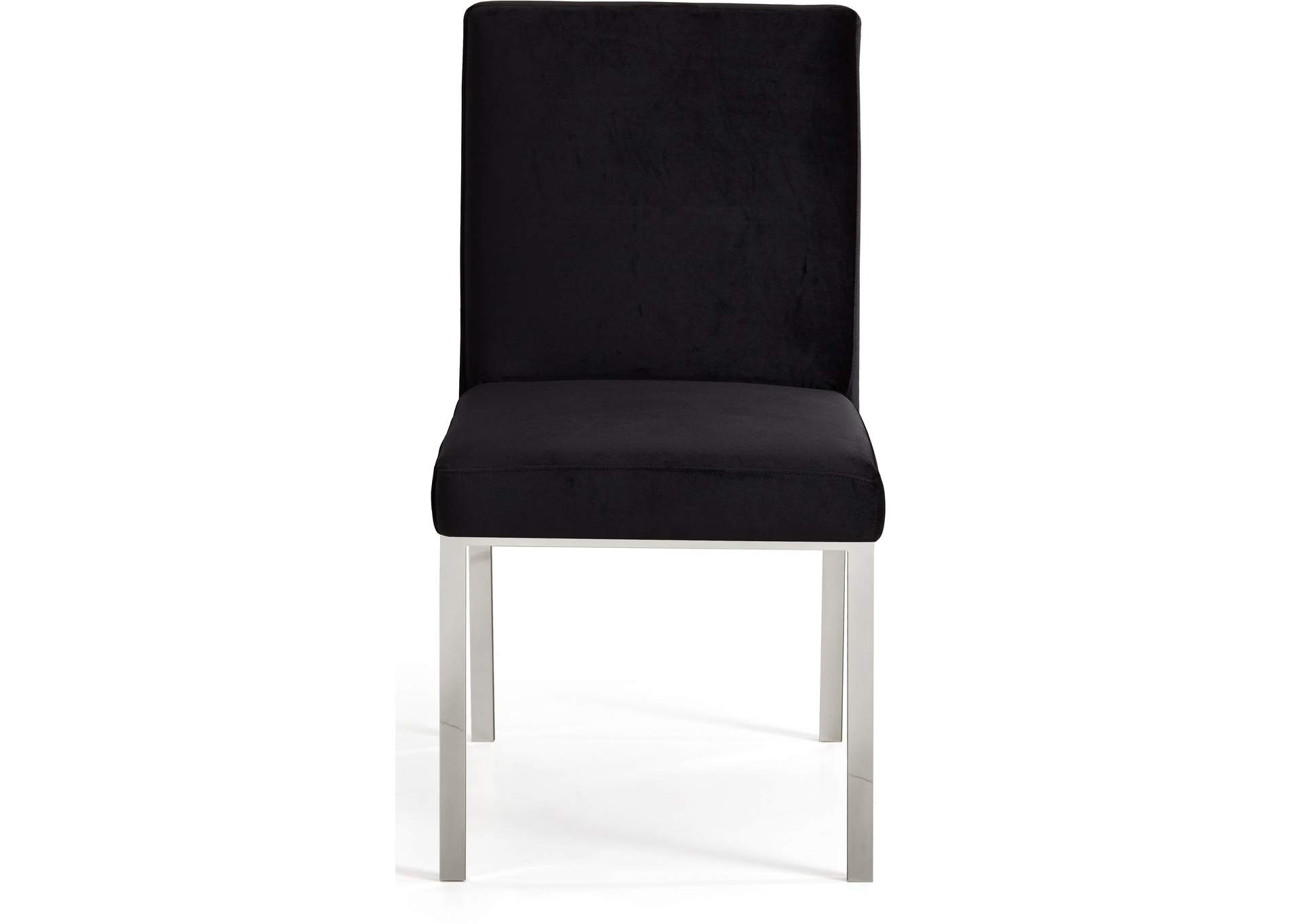 Opal Black Velvet Dining Chair Set of 2,Meridian Furniture