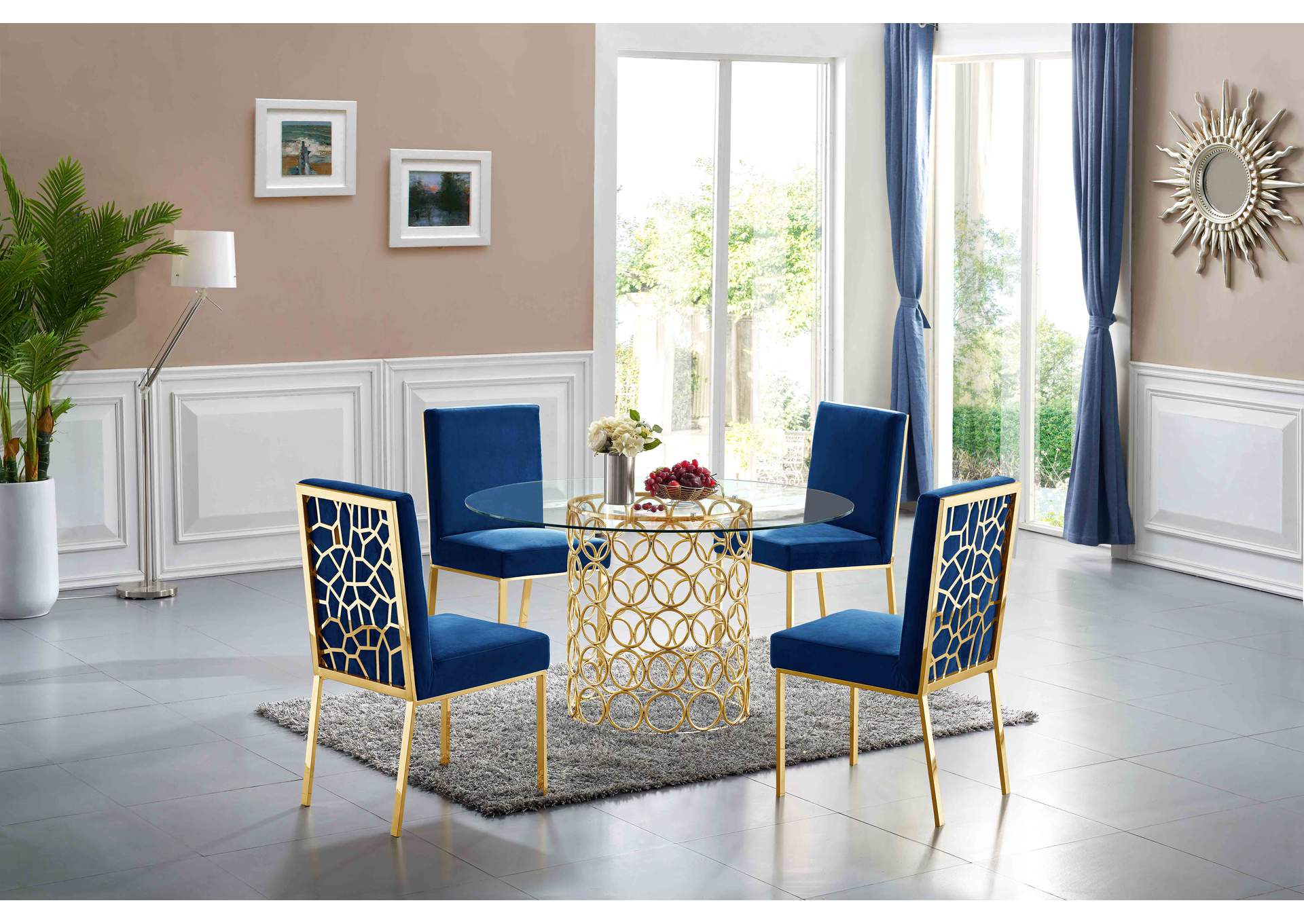 Opal Gold Dining Table Best Buy Furniture and Mattress