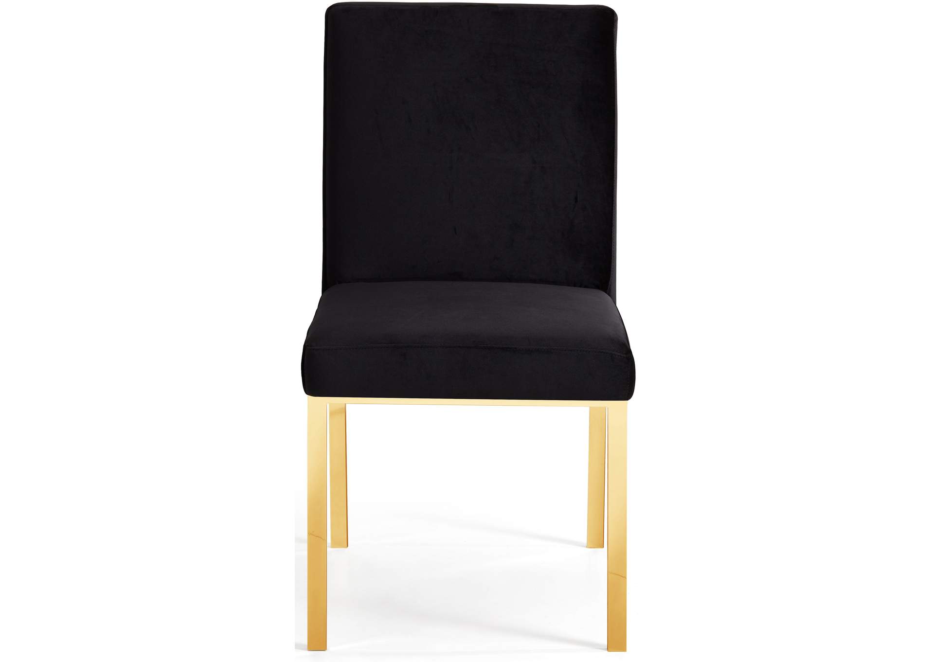 Opal Black Velvet Dining Chair Set of 2,Meridian Furniture