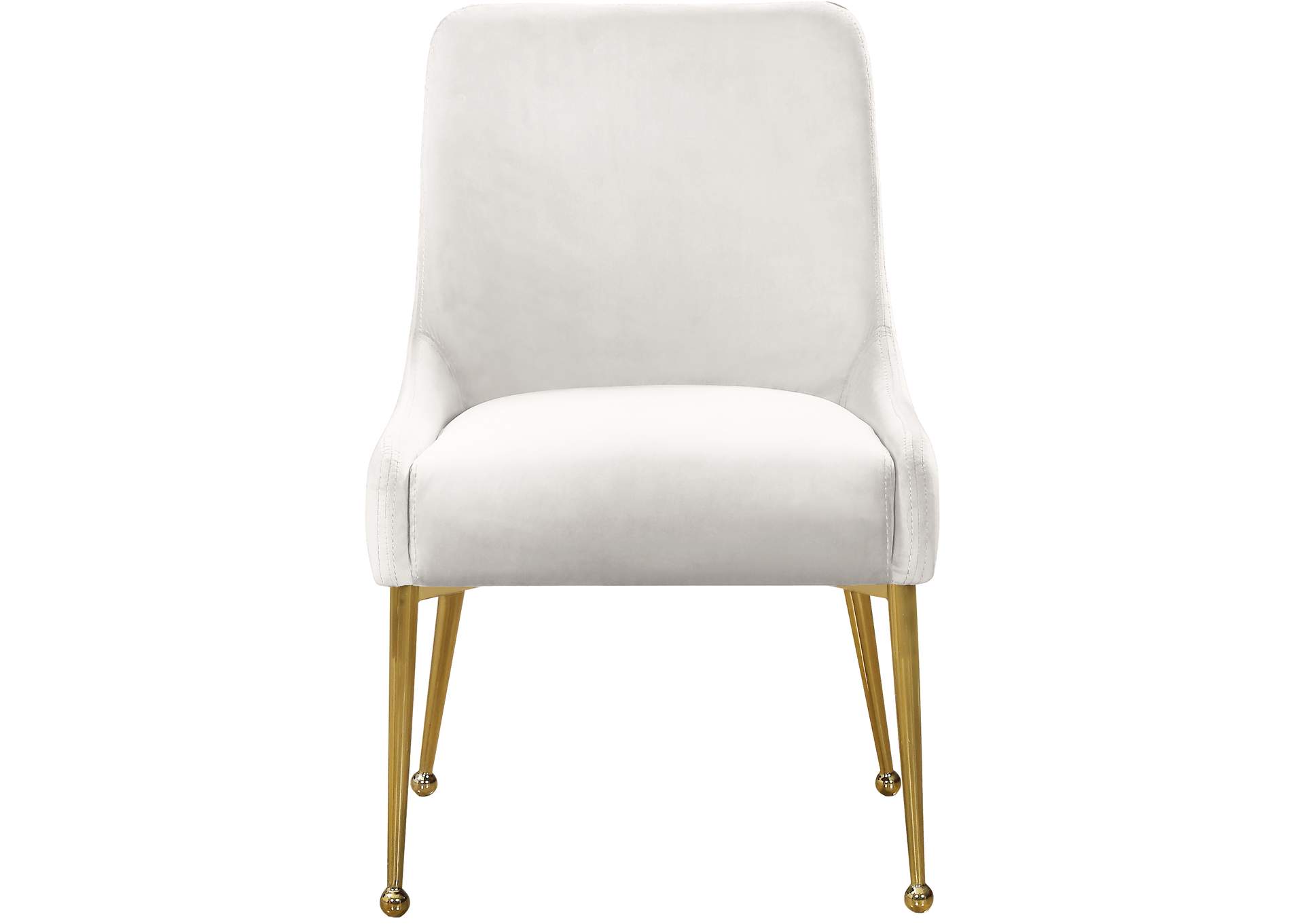 Owen Cream Velvet Dining Chair Set of 2,Meridian Furniture