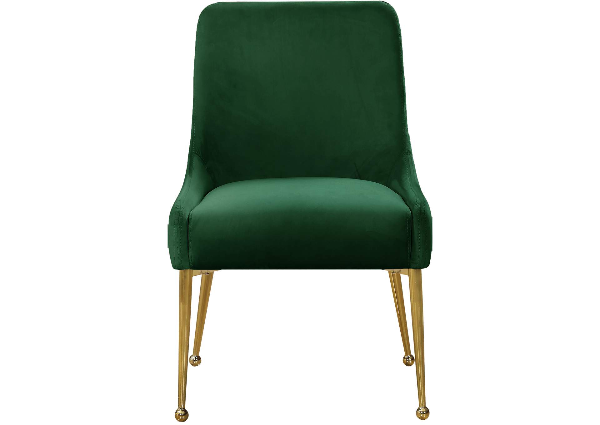 Owen Green Velvet Dining Chair Set of 2,Meridian Furniture