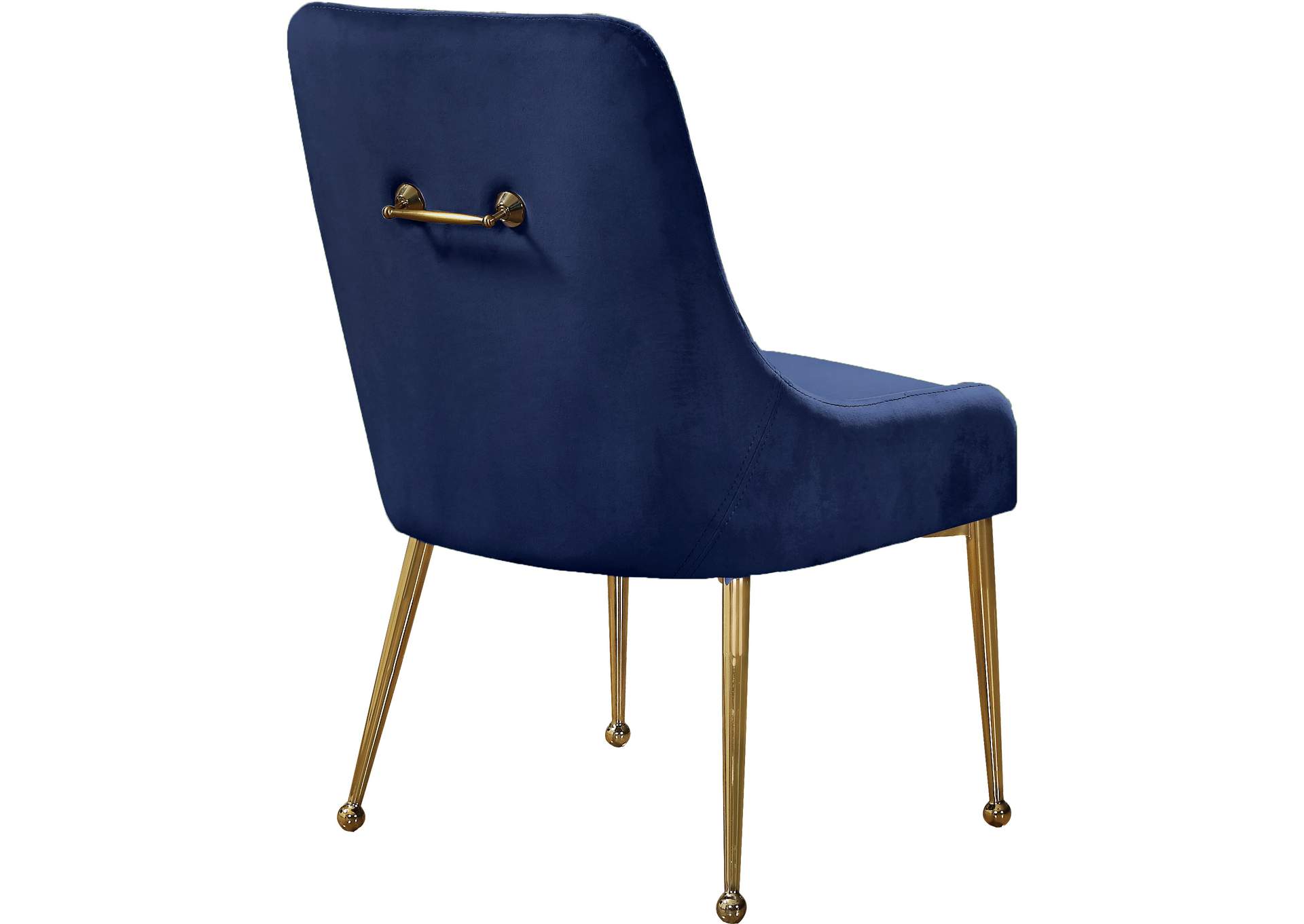 Owen Navy Velvet Dining Chair Set of 2,Meridian Furniture