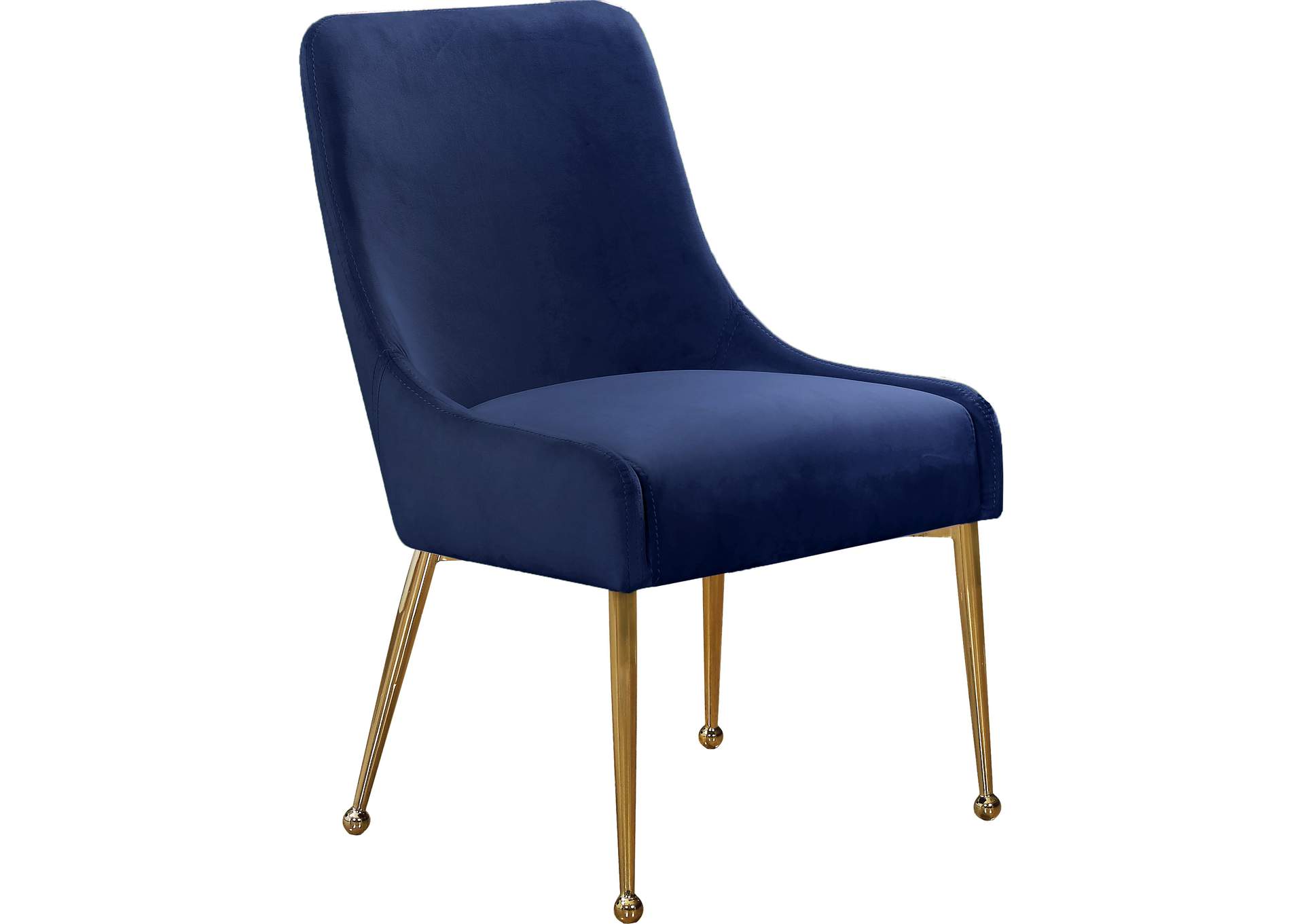 Owen Navy Velvet Dining Chair Set of 2,Meridian Furniture