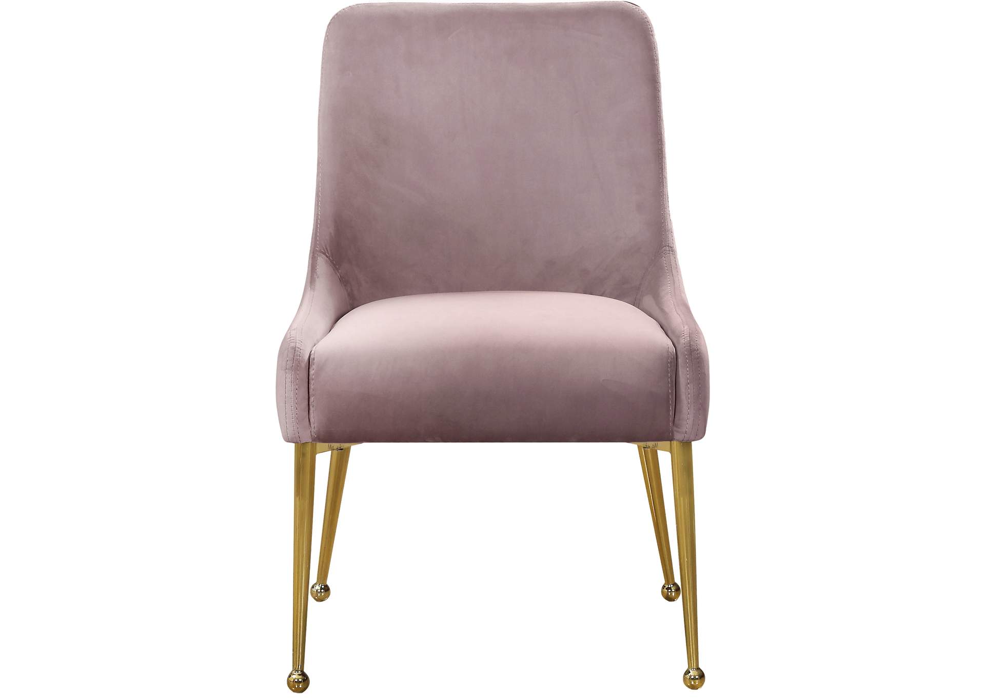 Owen Pink Velvet Dining Chair Set of 2,Meridian Furniture