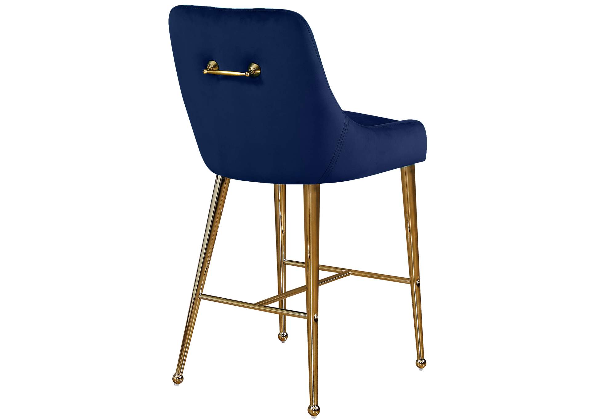 Owen Navy Velvet Stool Set of 2,Meridian Furniture