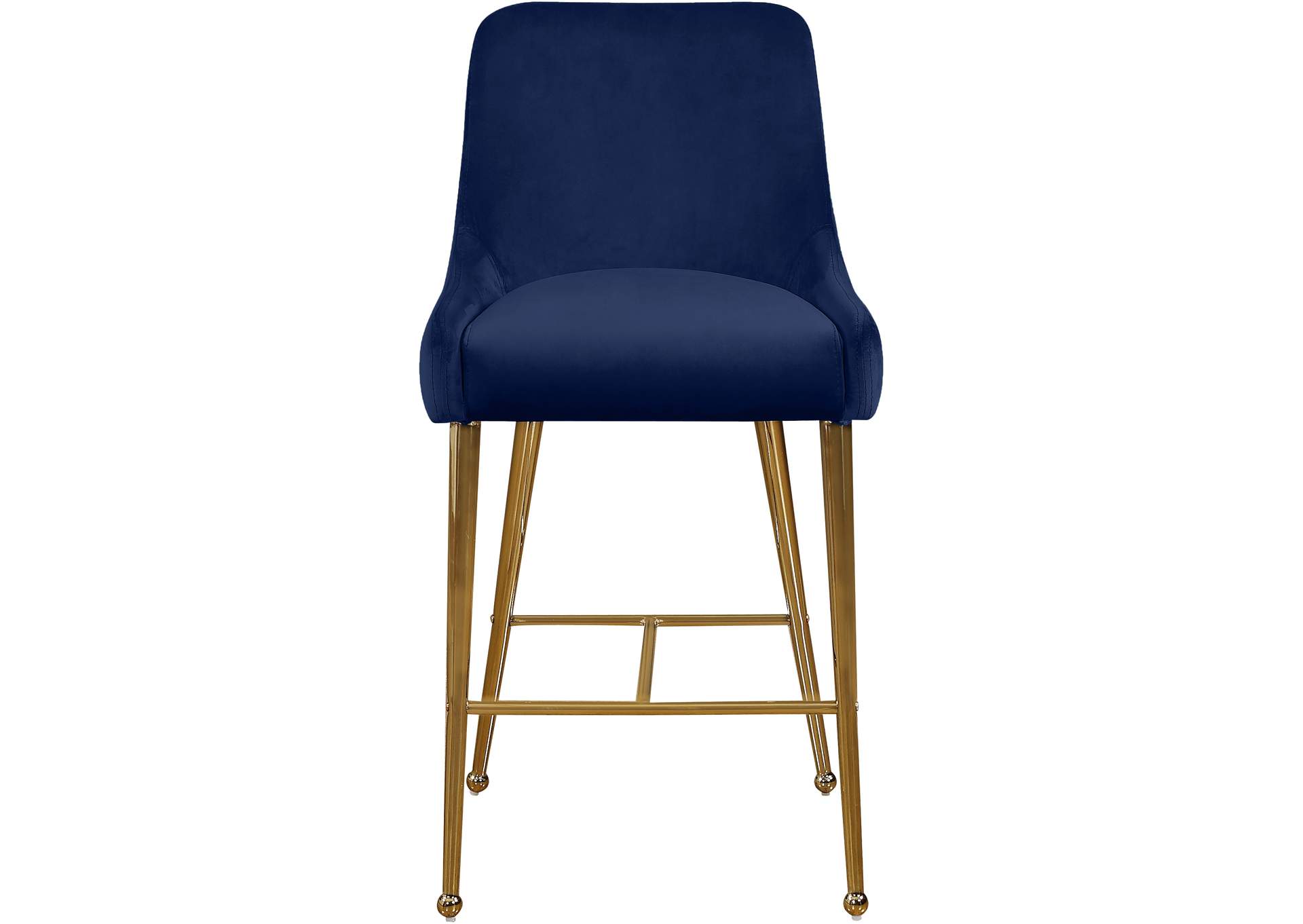 Owen Navy Velvet Stool Set of 2,Meridian Furniture