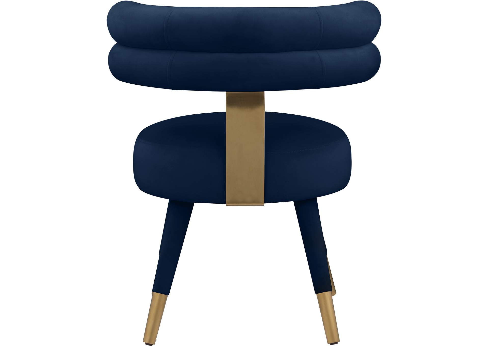 Fitzroy Navy Velvet Dining Chair Set of 2,Meridian Furniture