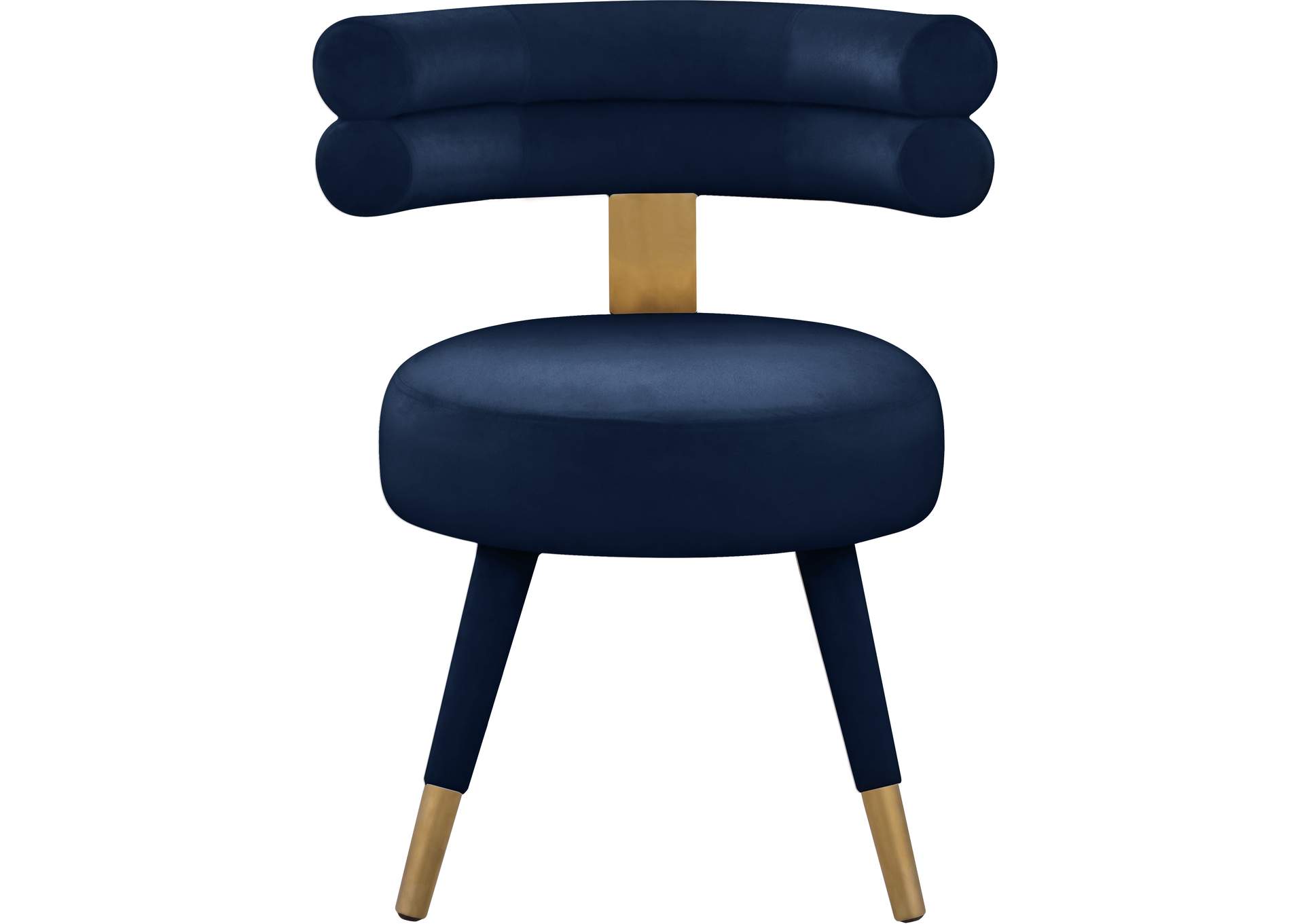 Fitzroy Navy Velvet Dining Chair Set of 2,Meridian Furniture