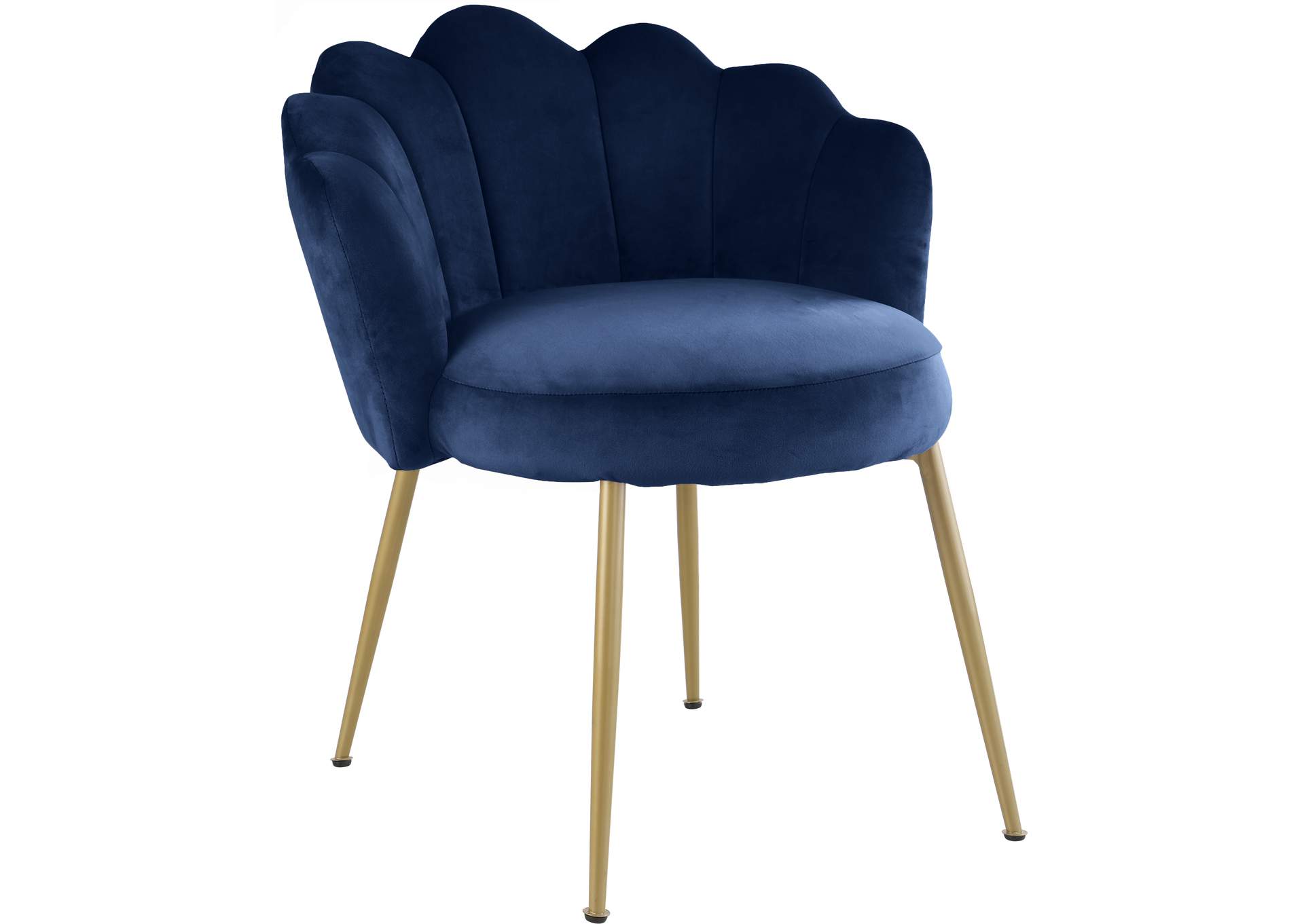 Claire Navy Velvet Dining Chair Set of 2,Meridian Furniture