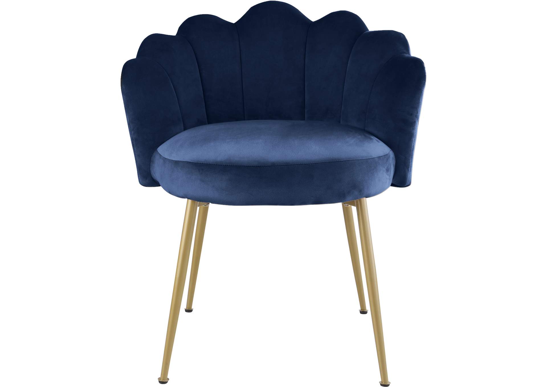 Claire Navy Velvet Dining Chair Set of 2,Meridian Furniture