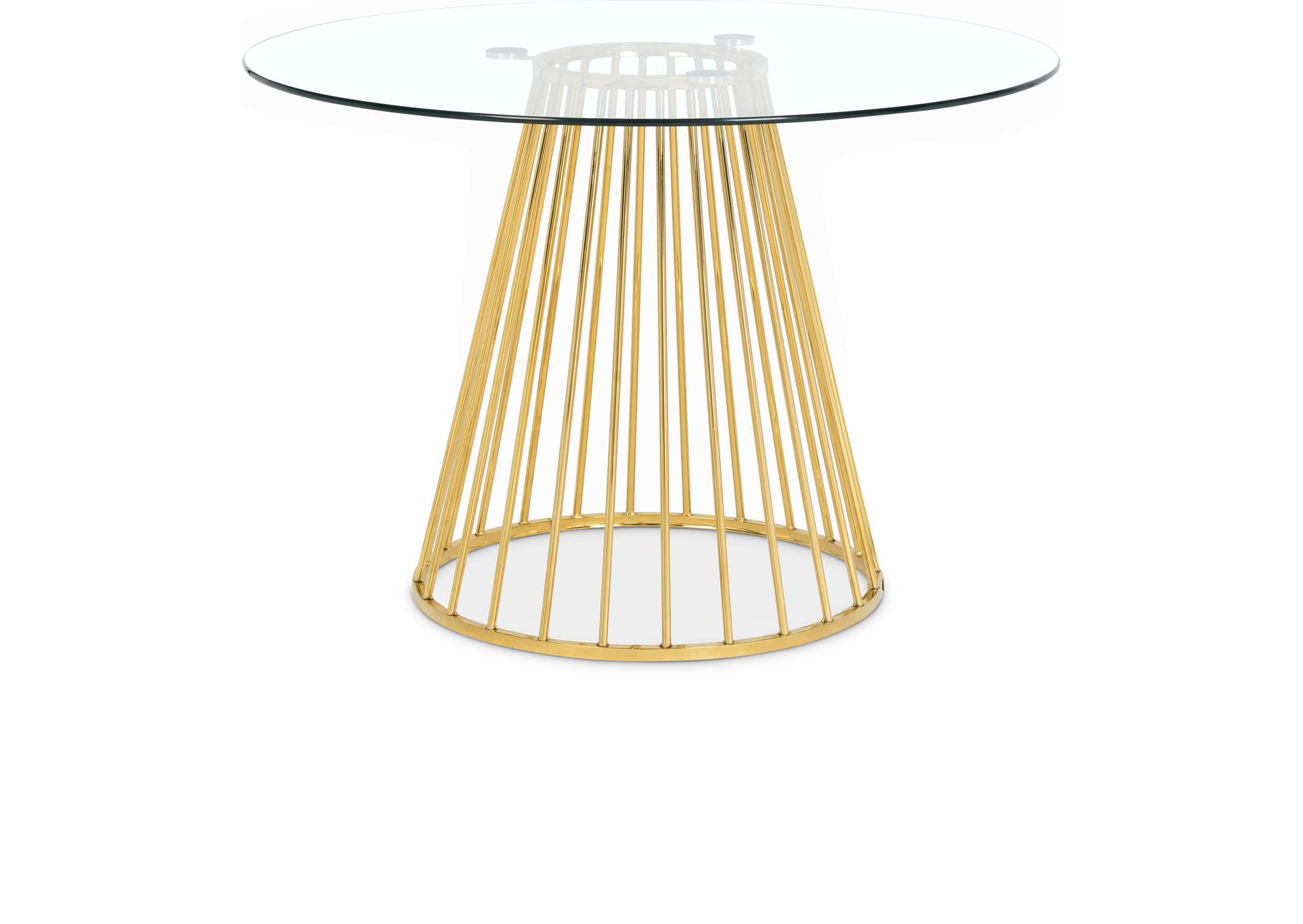 Gio Gold Dining Table,Meridian Furniture