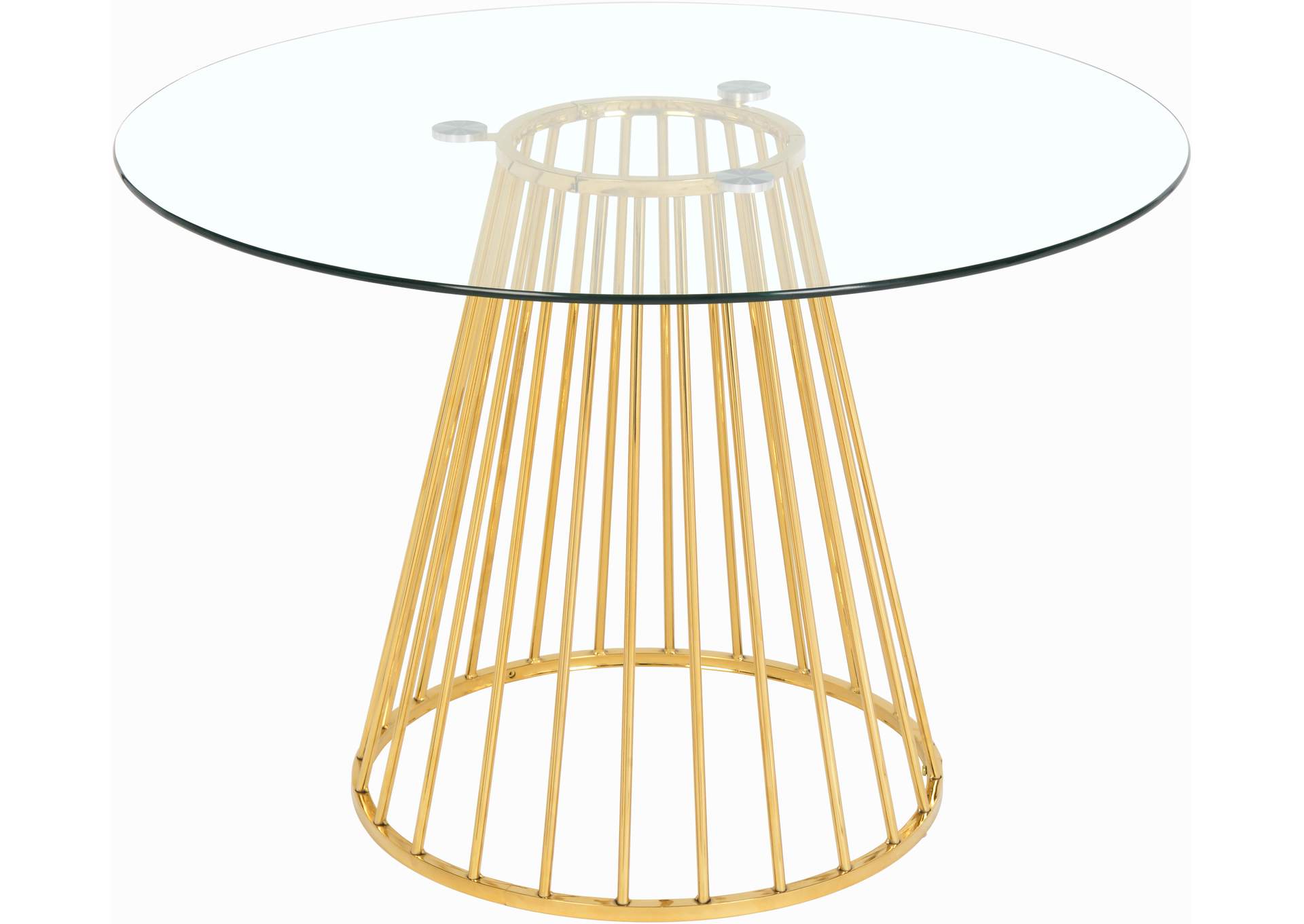 Gio Gold Dining Table,Meridian Furniture