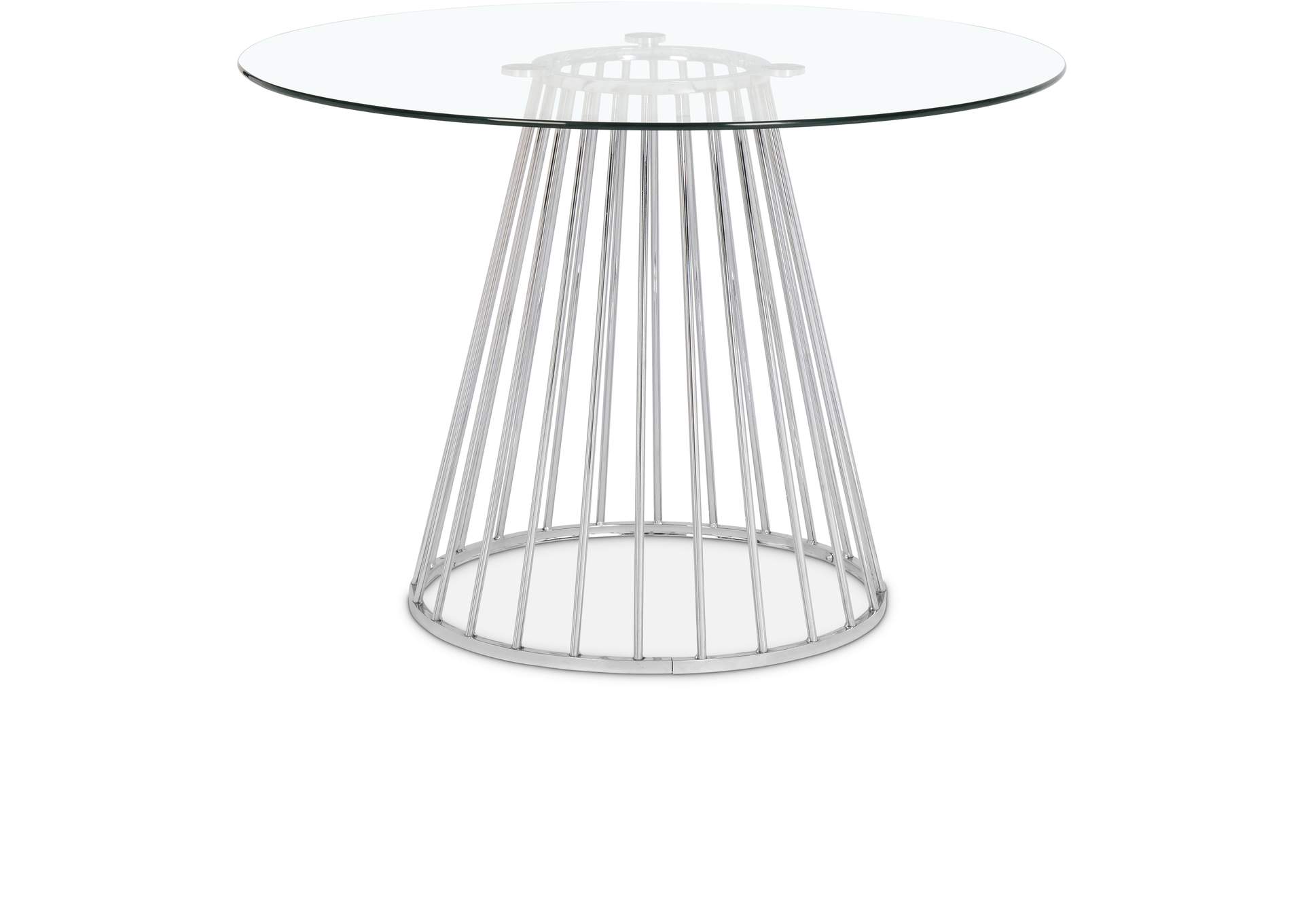 Gio Chrome Dining Table,Meridian Furniture