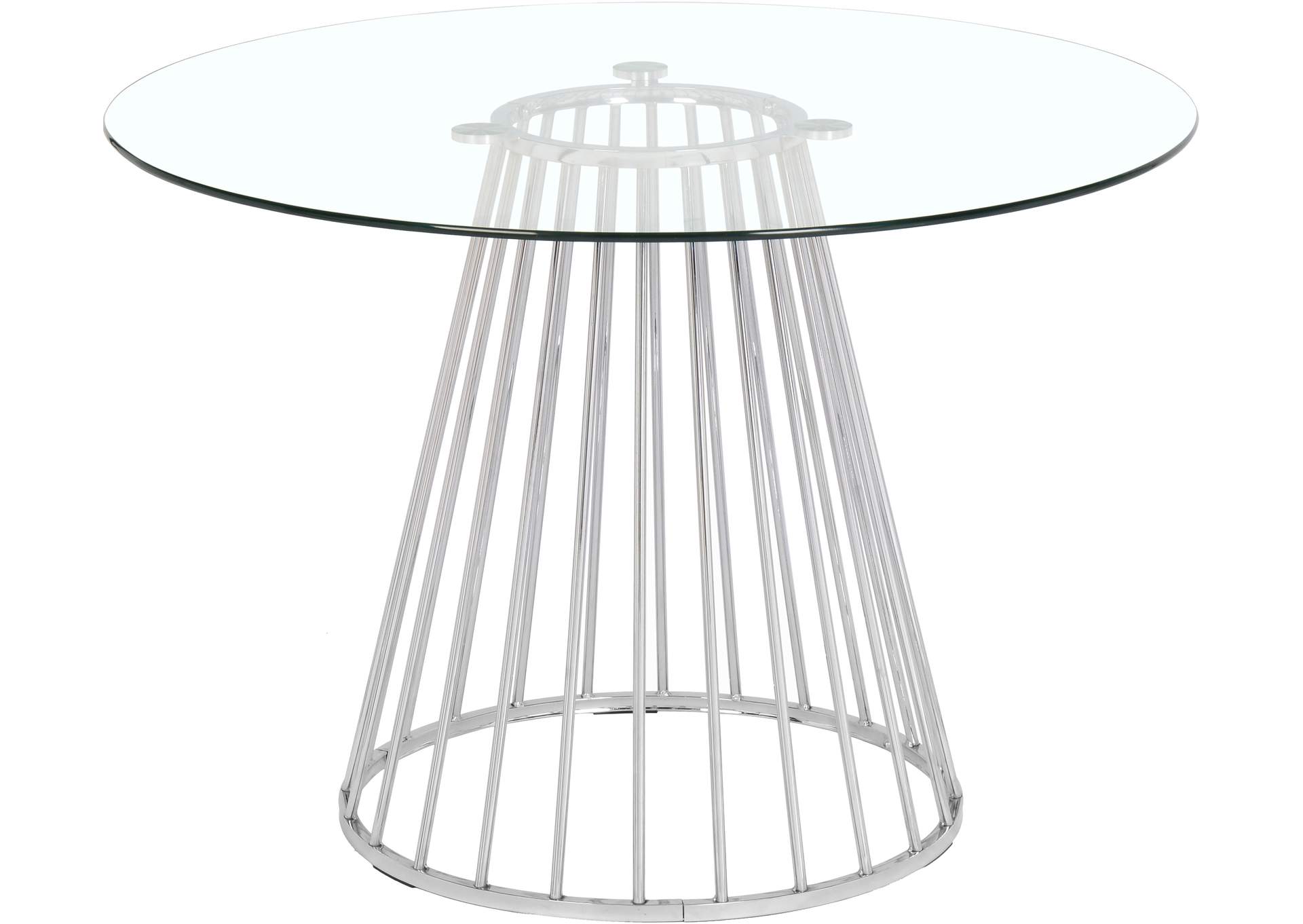 Gio Chrome Dining Table,Meridian Furniture