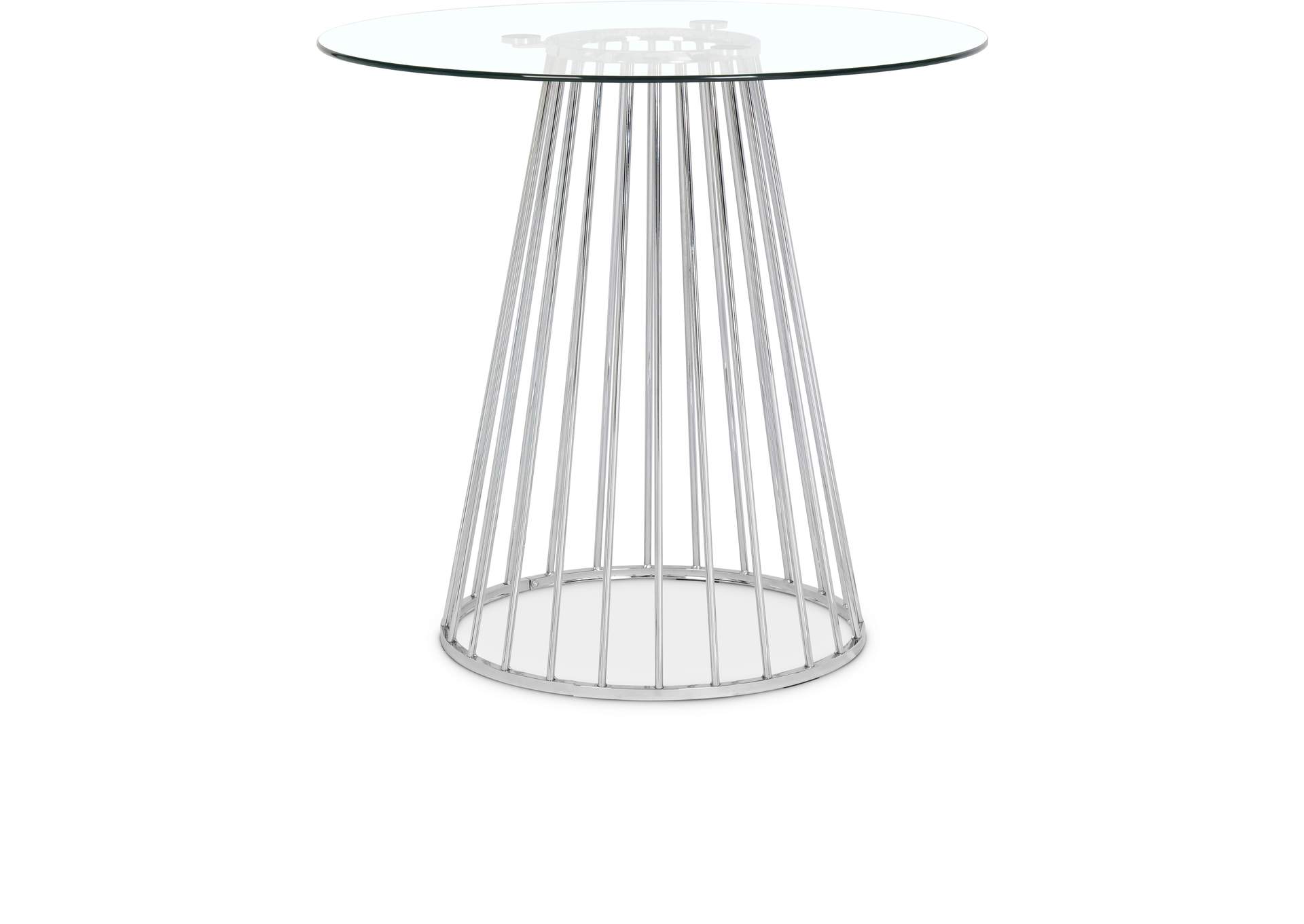 Gio Chrome Counter Height Table,Meridian Furniture