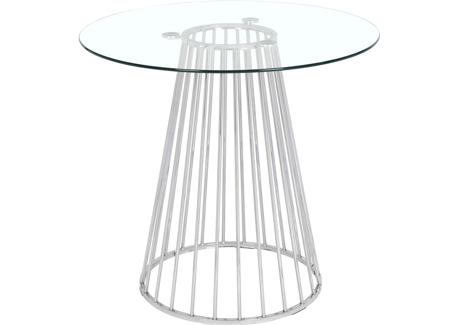 Gio Chrome Counter Height Table,Meridian Furniture