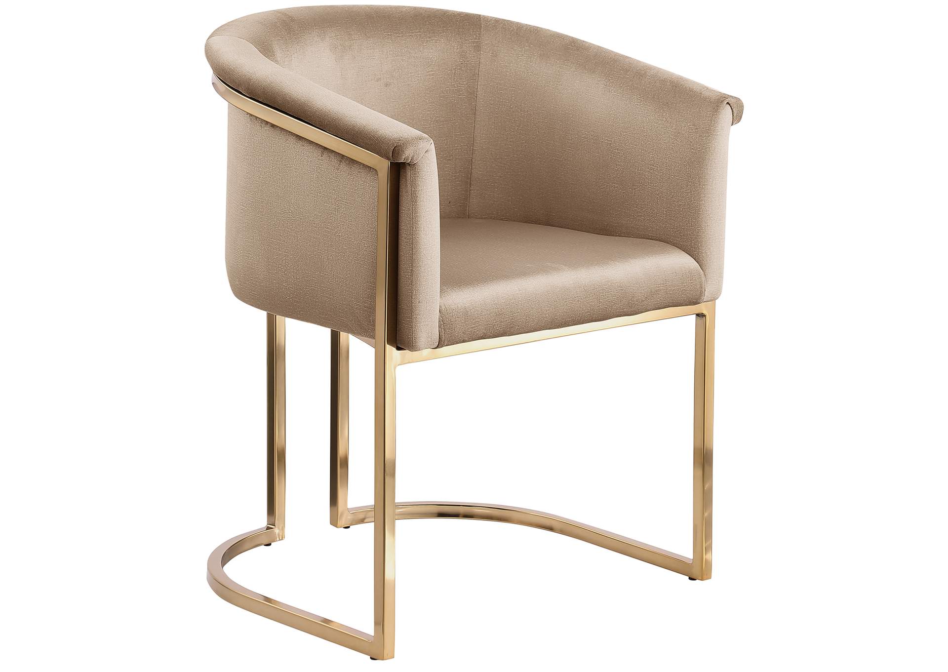 Tierra Beige Velvet Dining Chair,Meridian Furniture