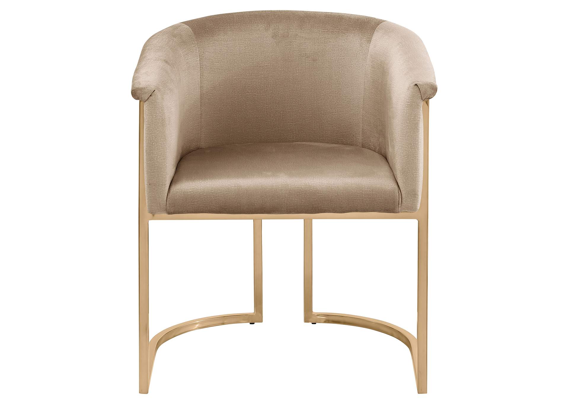 Tierra Beige Velvet Dining Chair,Meridian Furniture