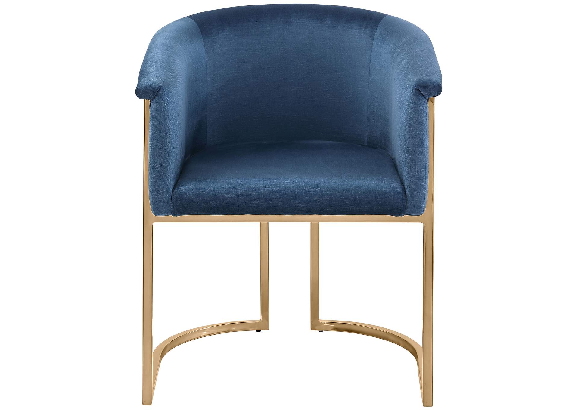 Tierra Navy Velvet Dining Chair,Meridian Furniture