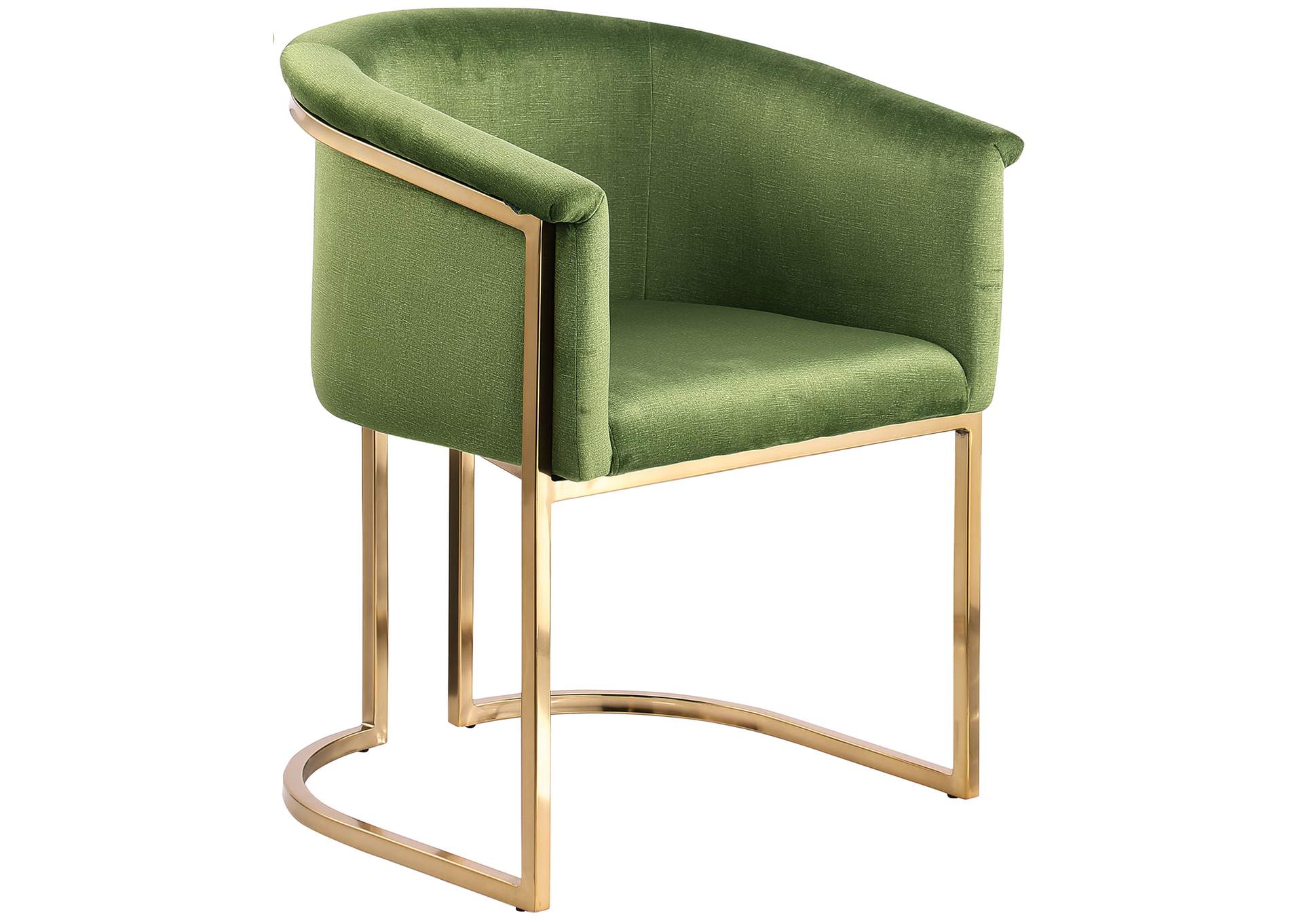 Tierra Olive Velvet Dining Chair,Meridian Furniture