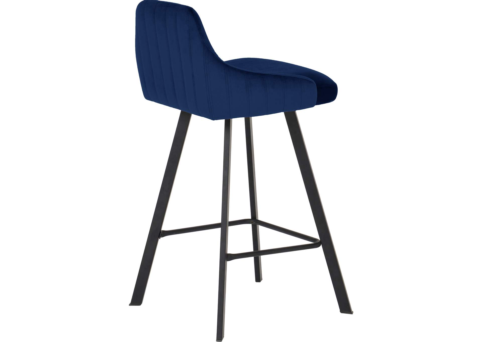 Viviene Navy Velvet Stool Set of 2,Meridian Furniture