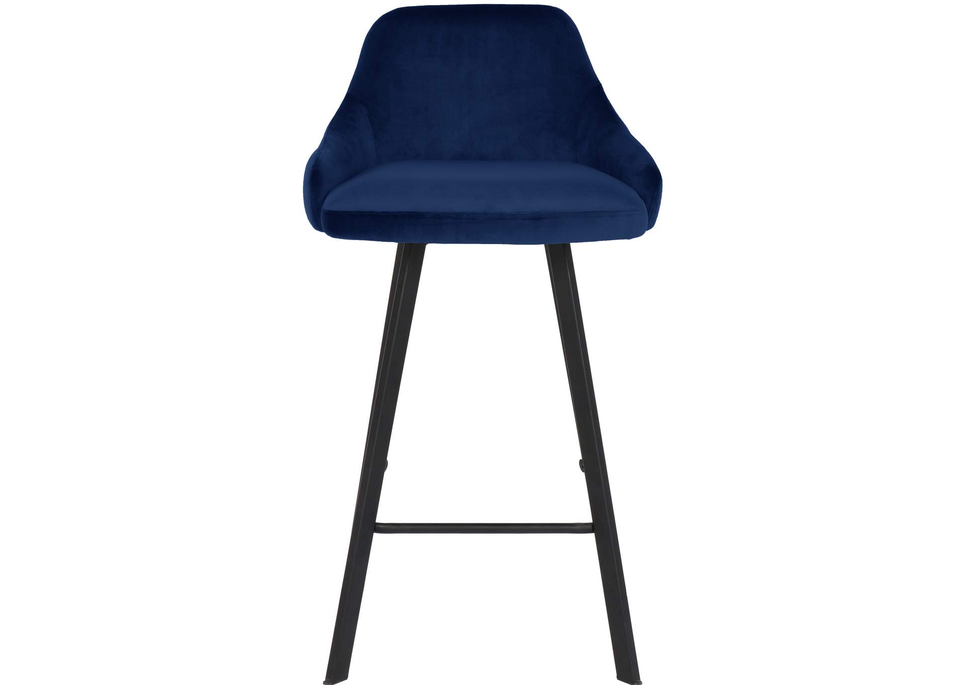 Viviene Navy Velvet Stool Set of 2,Meridian Furniture