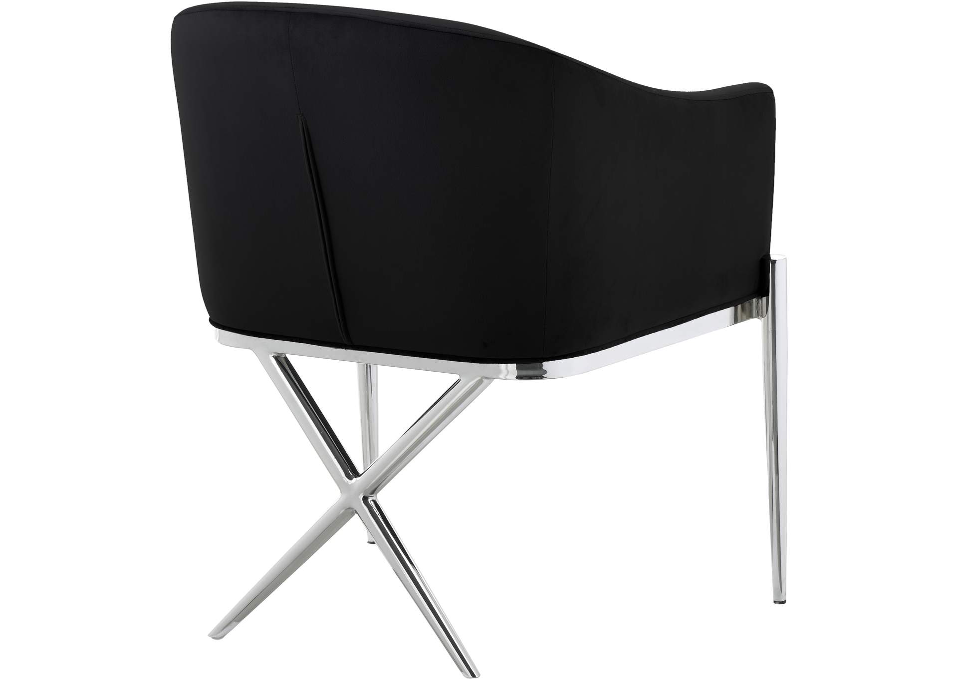 Xavier Black Velvet Dining Chair,Meridian Furniture