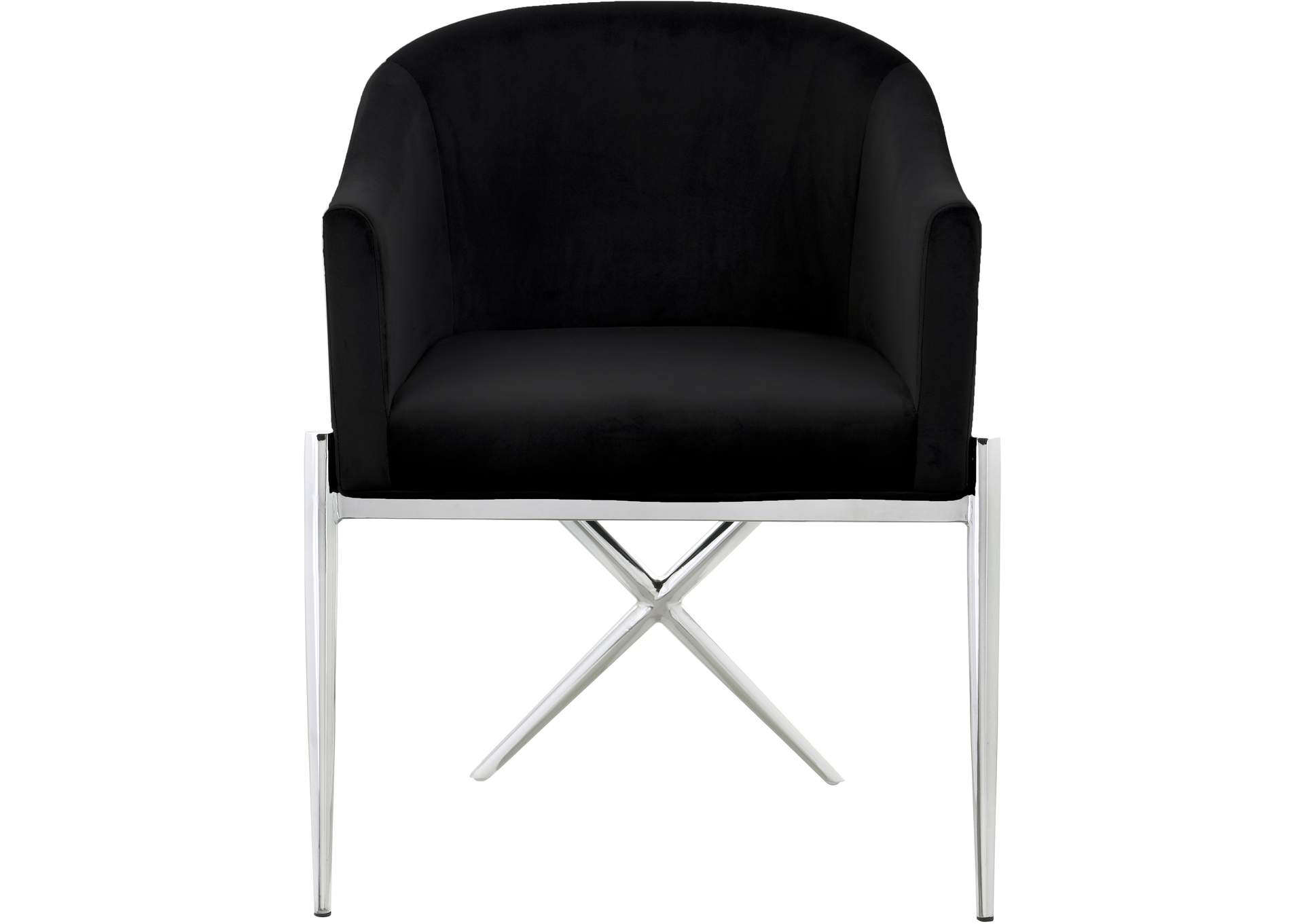 Xavier Black Velvet Dining Chair,Meridian Furniture