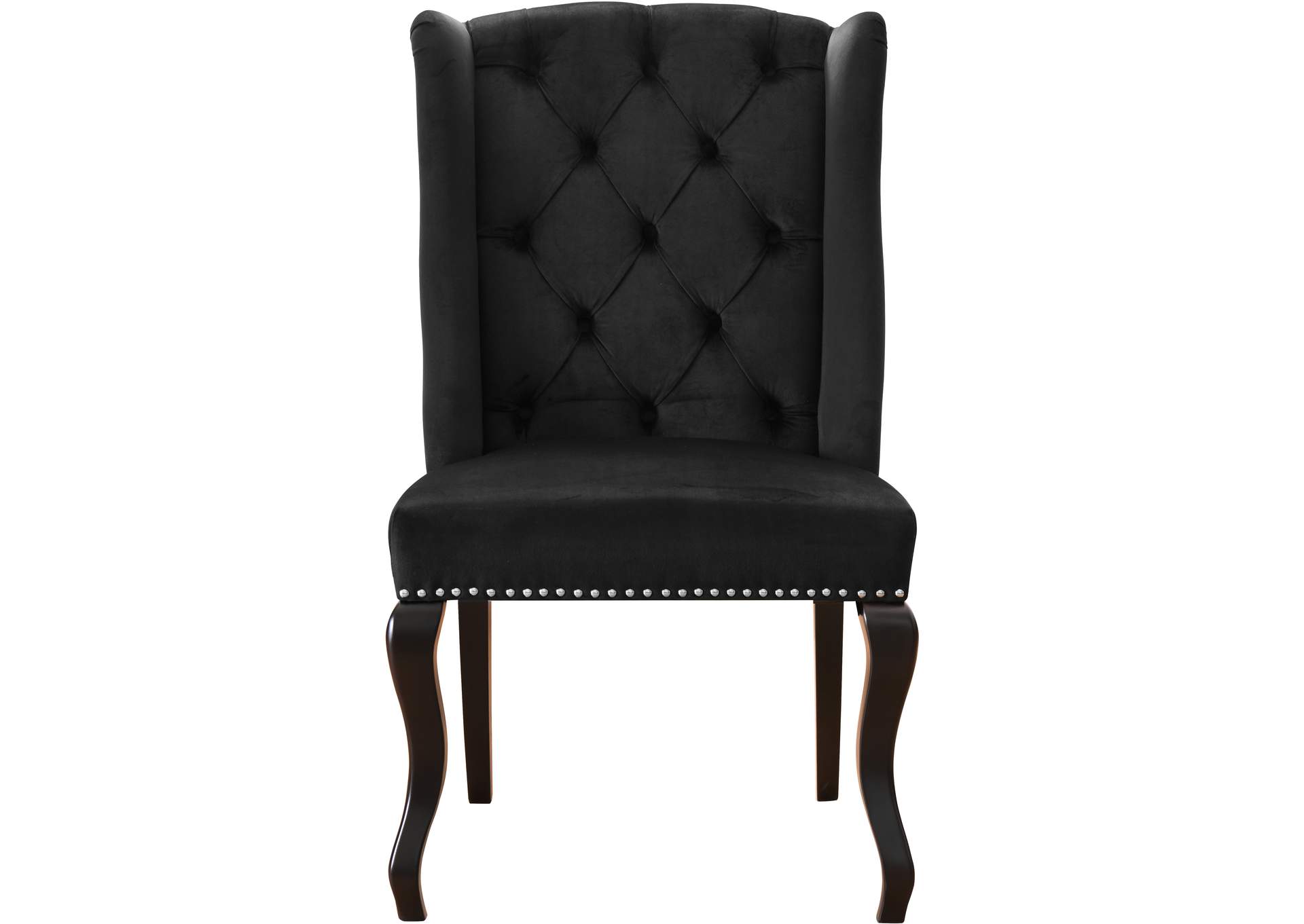 Suri Black Velvet Dining Chair Set of 2,Meridian Furniture