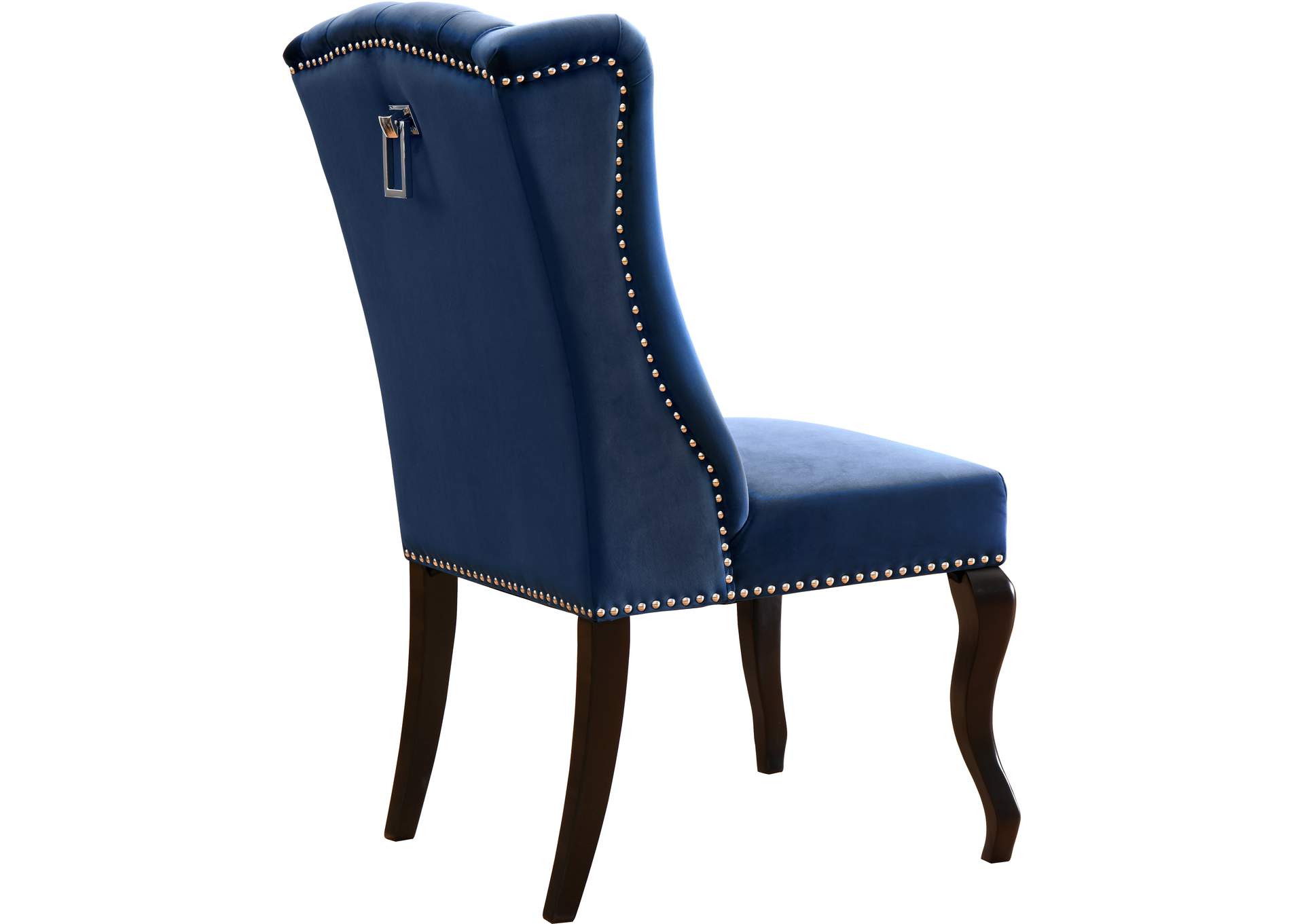 Suri Navy Velvet Dining Chair Set of 2,Meridian Furniture